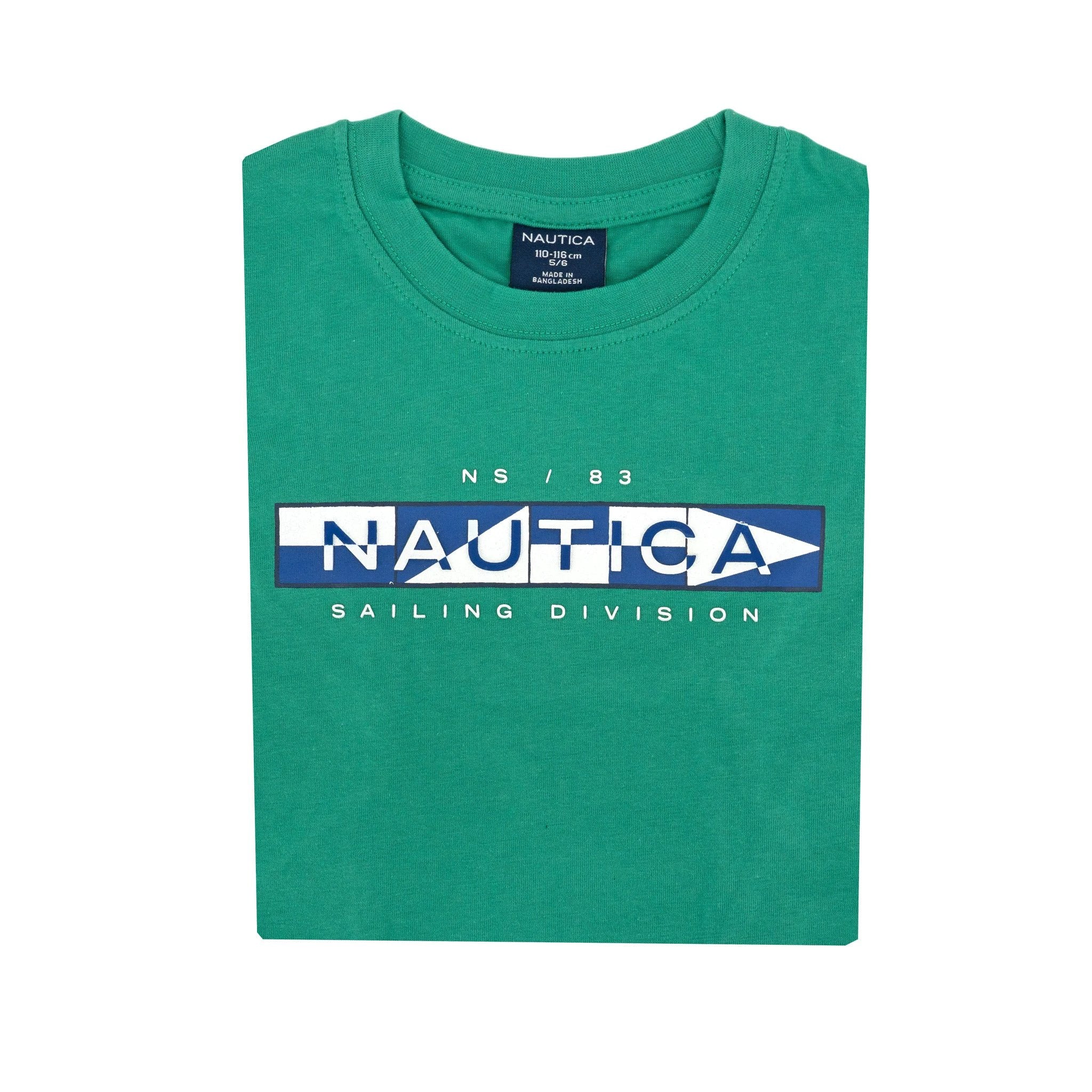 Camiseta Nautica Mangas Cortas Estampada P/ Niños by Nautica