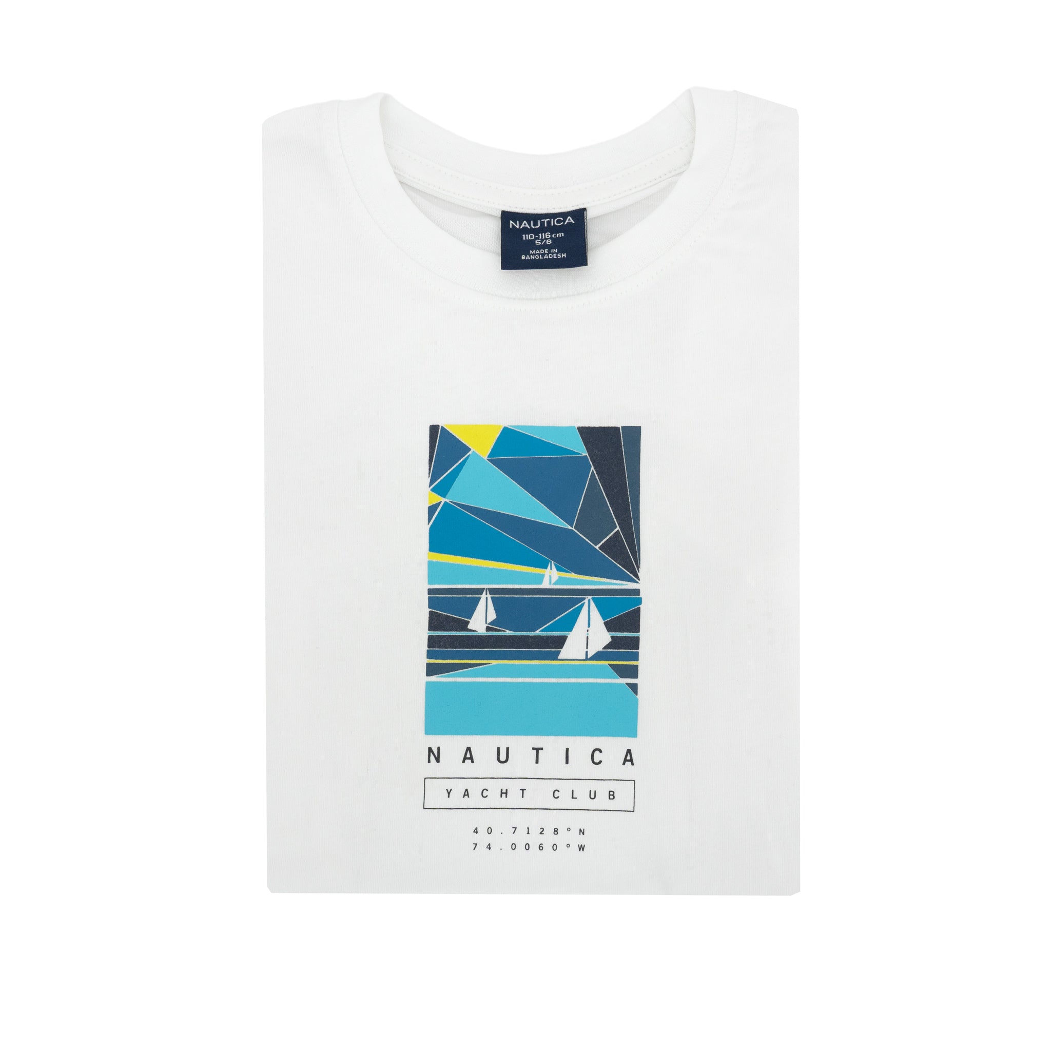 Camiseta Nautica Mangas Cortas Estampada P/ Niños by Nautica