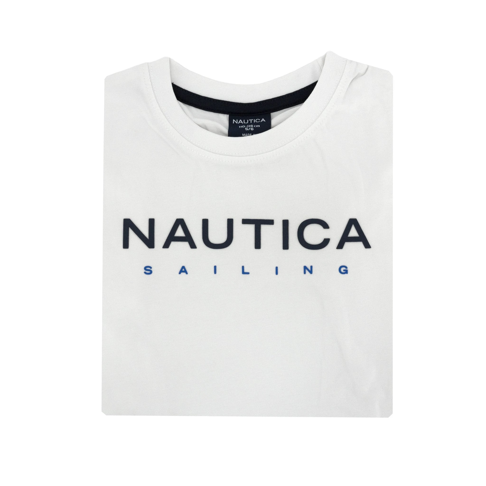 Camiseta Nautica Mangas Cortas Estampada P/ Niños by Nautica