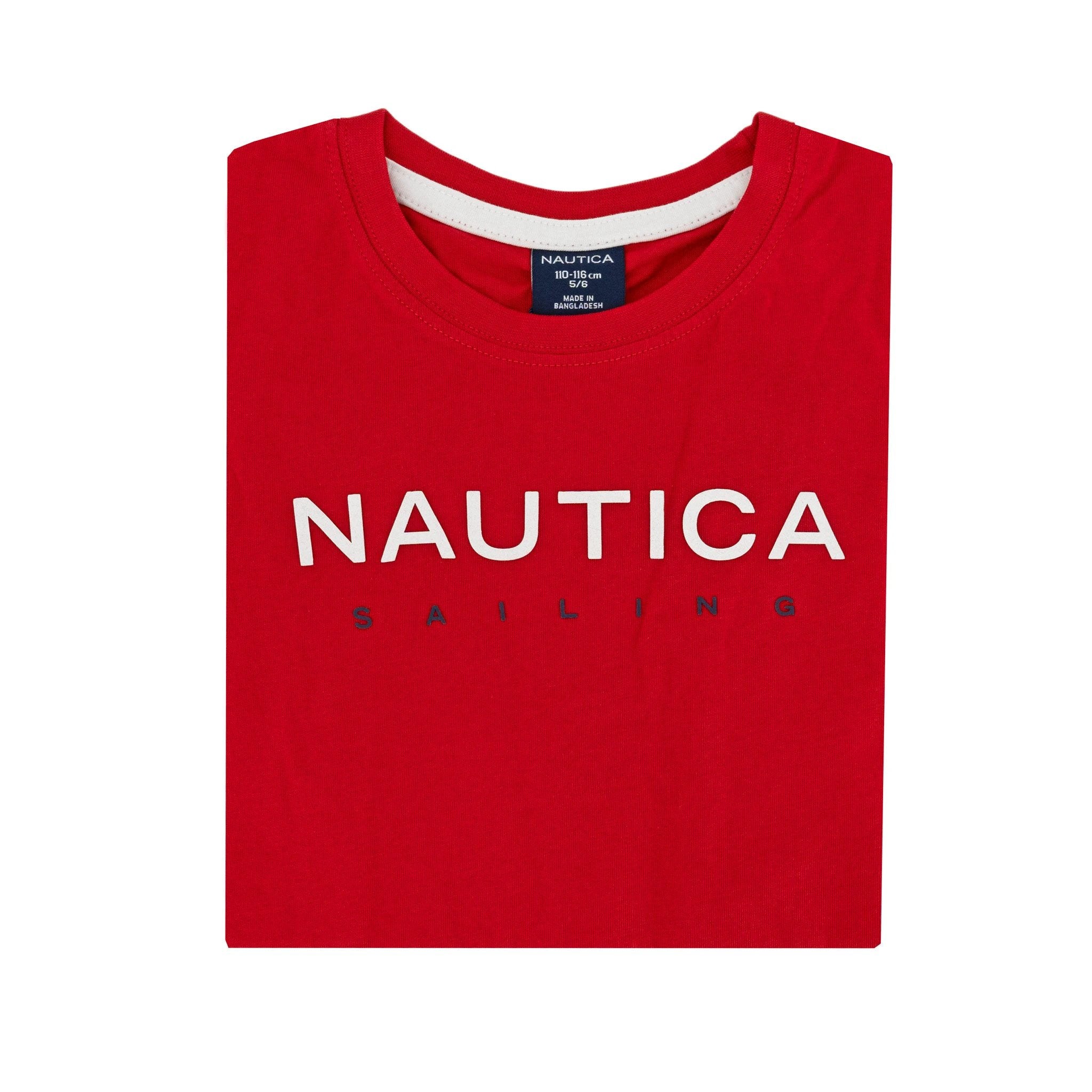 Camiseta Nautica Mangas Cortas Estampada P/ Niños by Nautica
