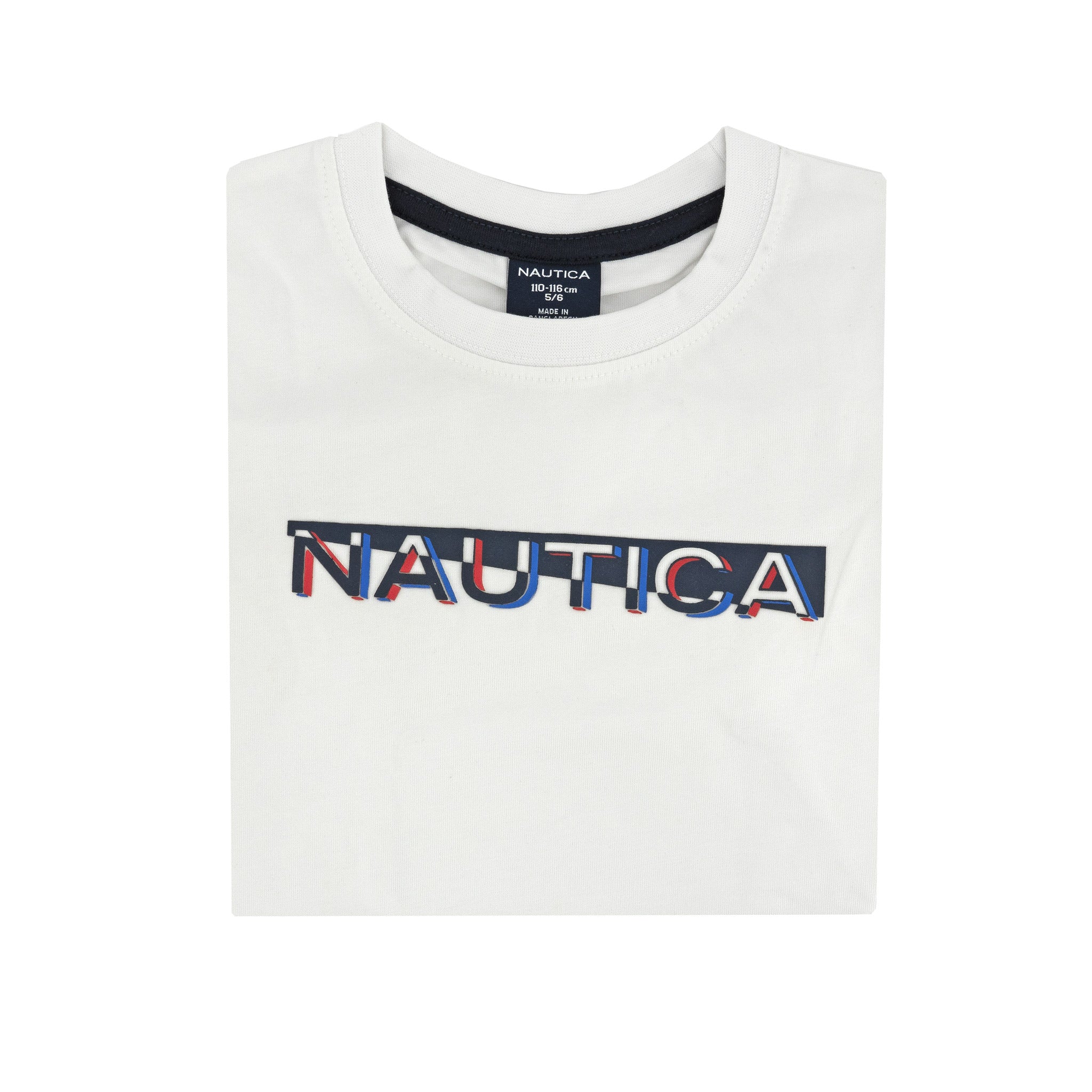Camiseta Nautica Mangas Cortas Estampado P/ Niños