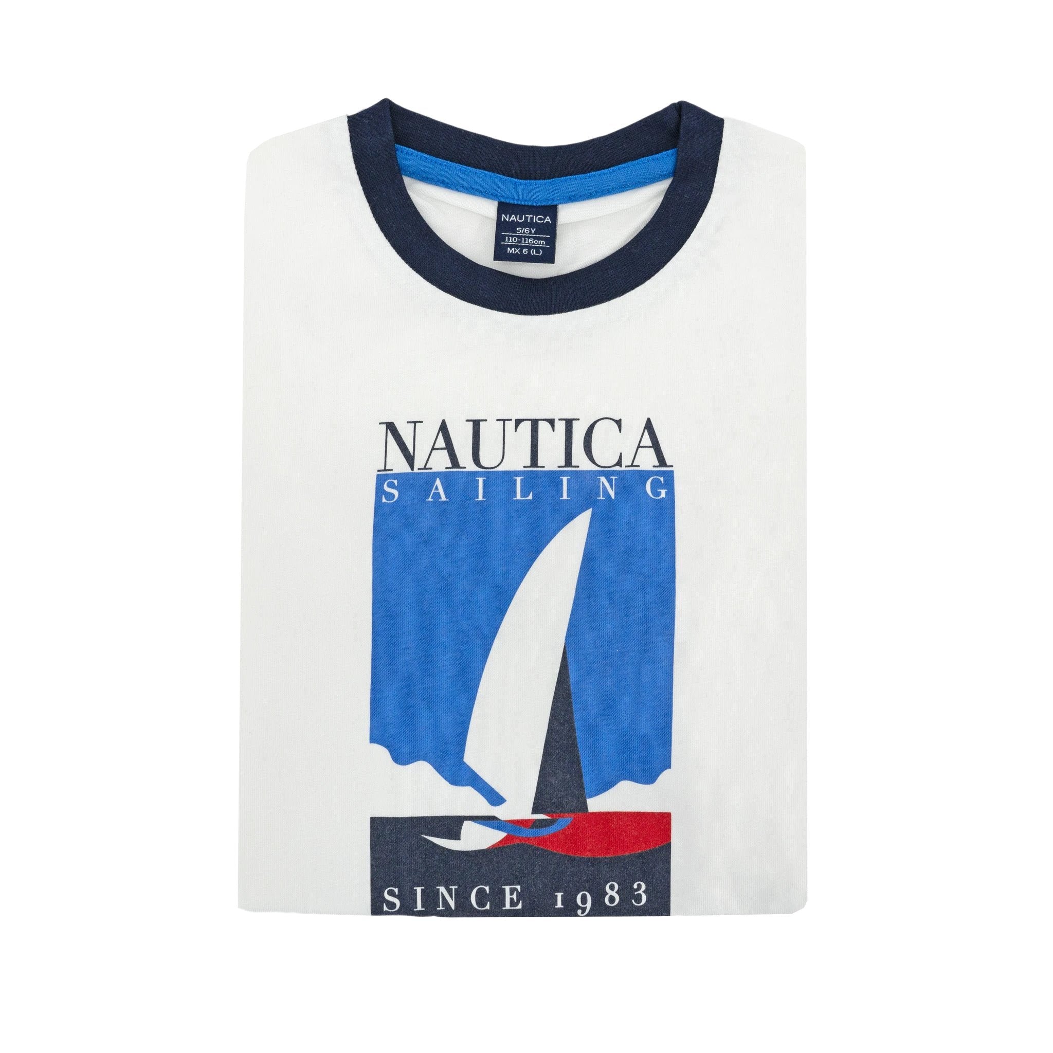 Camiseta Nautica Mangas Cortas Estampada P/ Niños by Nautica