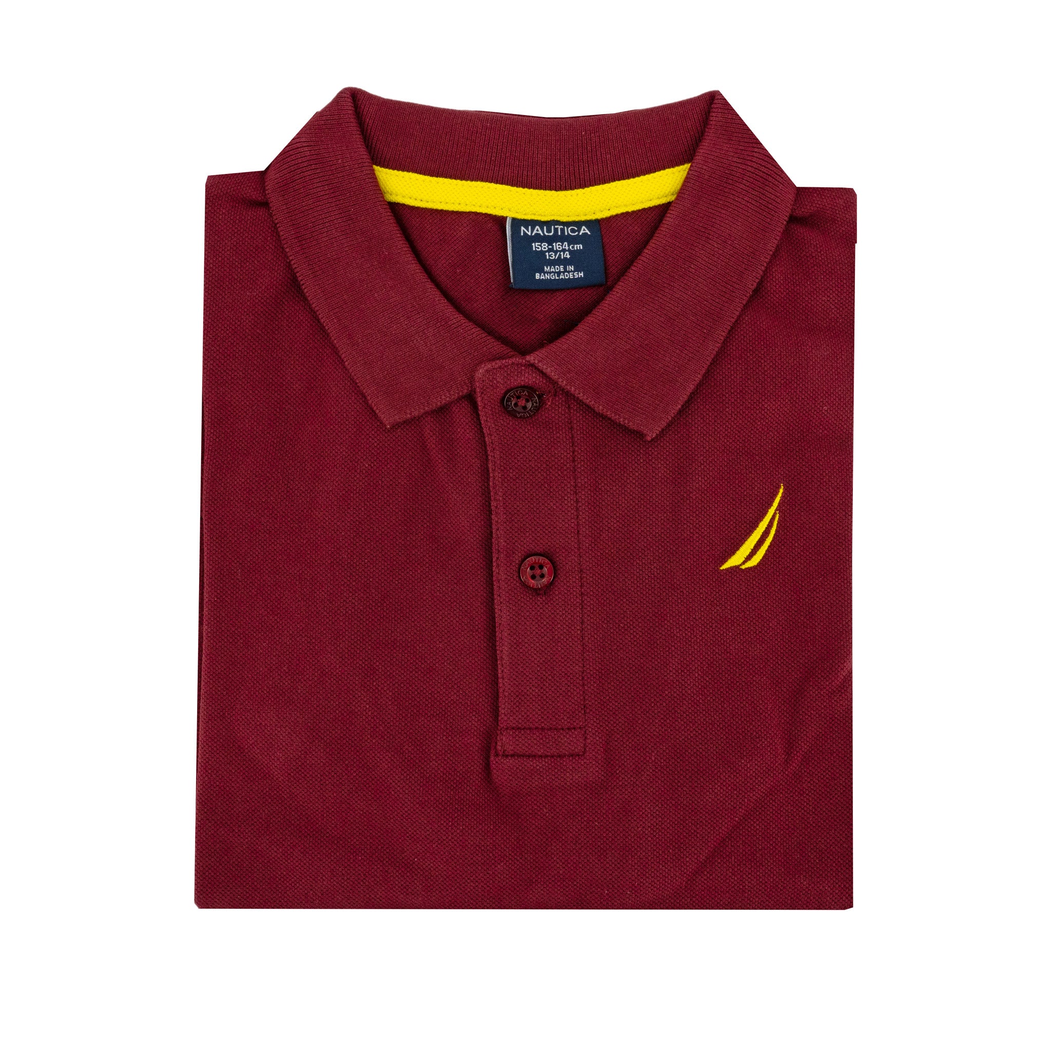 Poloshirt Nautica Mangas Cortas Liso P/ Niños
