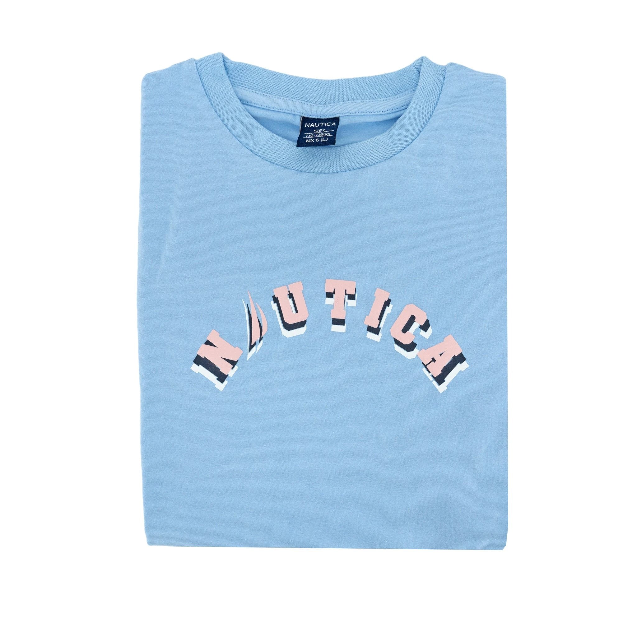 Camiseta Nautica Mangas Cortas Estampada P/ Niñas by Nautica