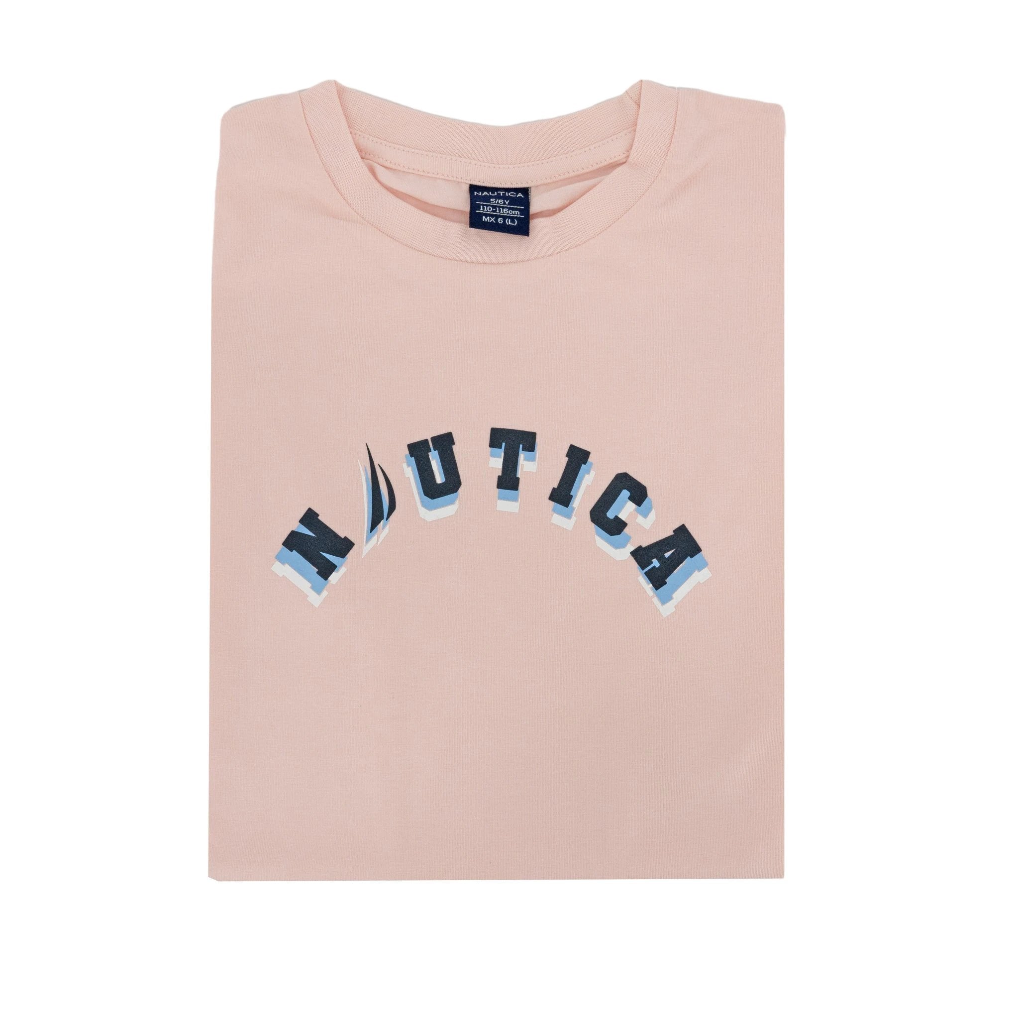 Camiseta Nautica Mangas Cortas Estampada P/ Niñas by Nautica