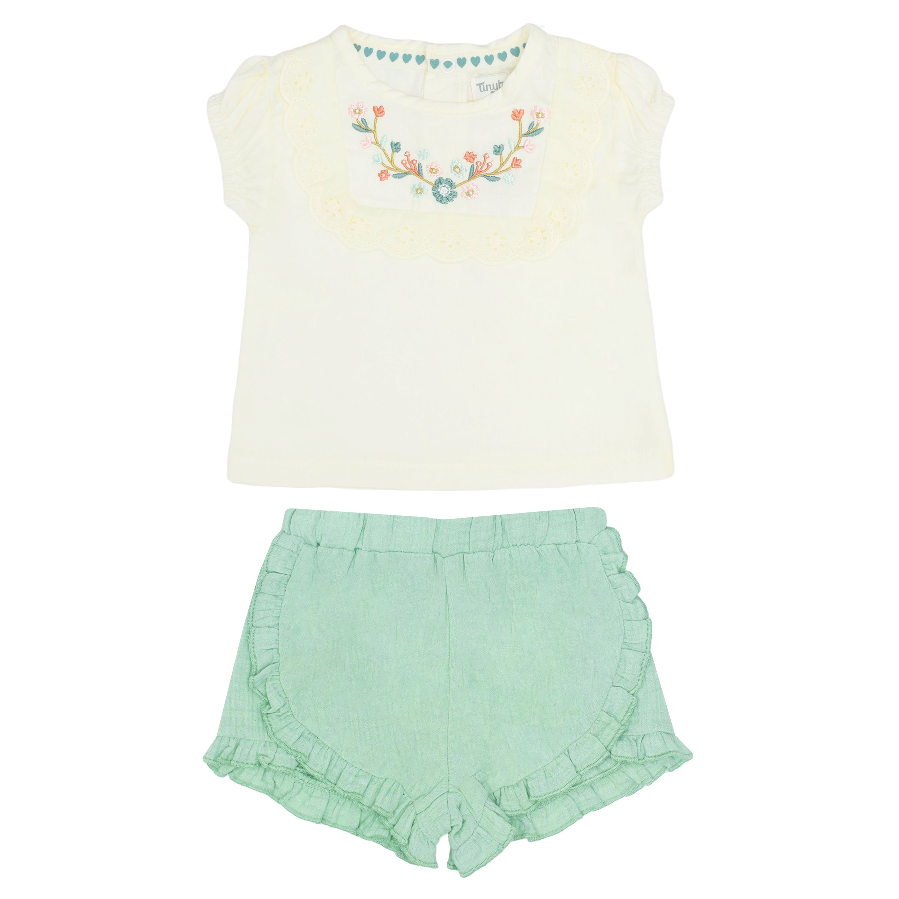 Conjunto Tiny Tots Mangas Cortas Estampado 2 Piezas Nina