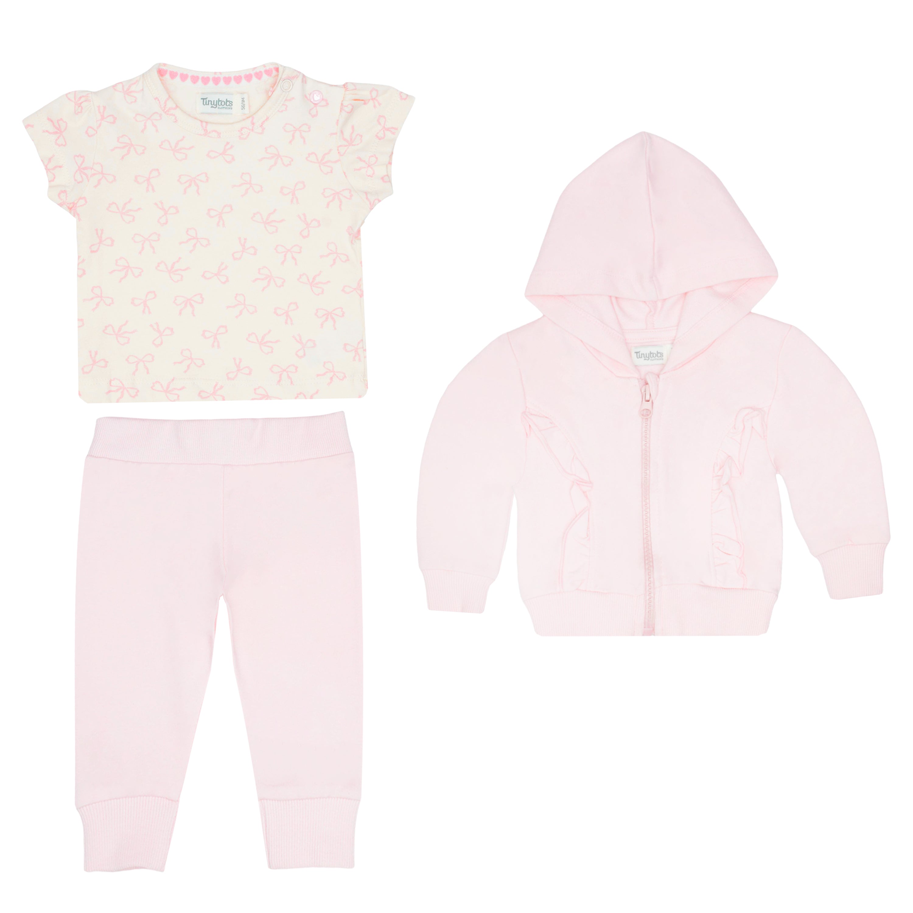 Conjunto Tiny Tots Mangas Largas Liso Nina