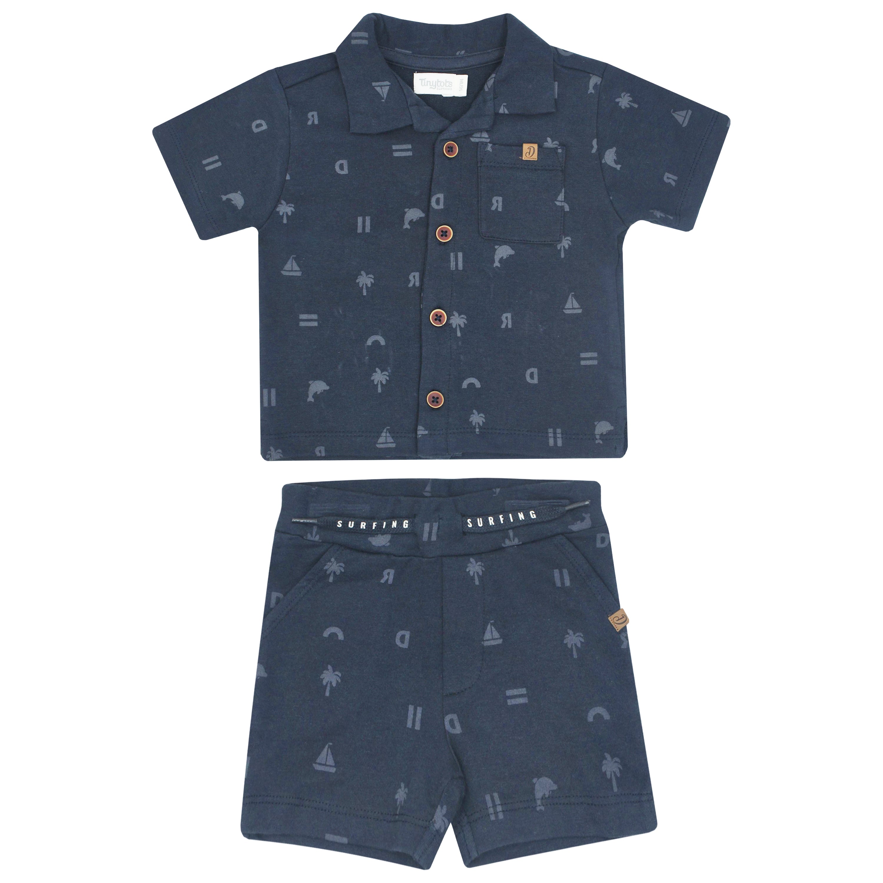 Conjunto Tiny Tots Mangas Cortas Estampado 2 Piezas Nino