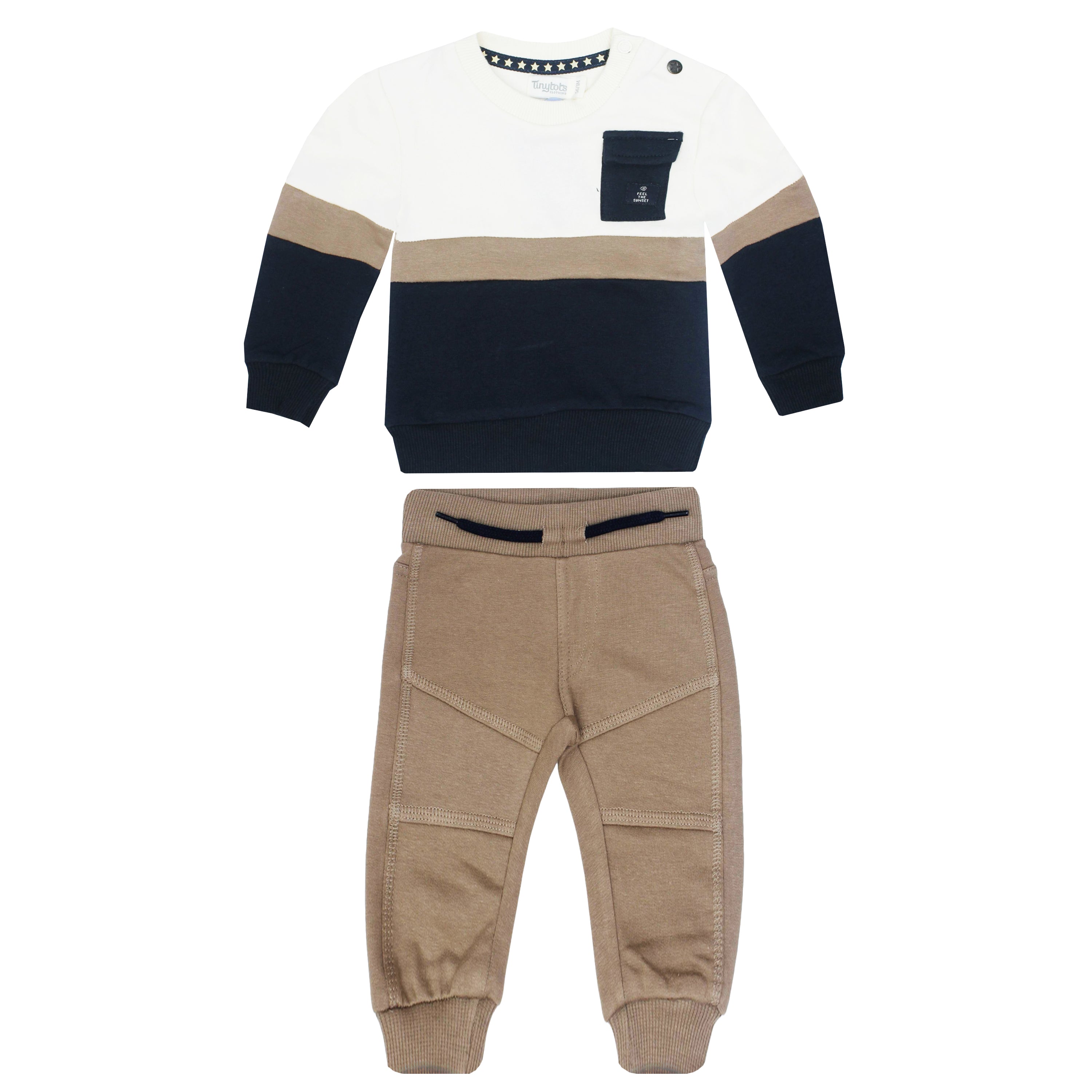 Conjunto Tiny Tots Mangas Largas Combinado 2 Piezas Nino
