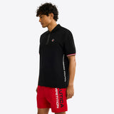 Poloshirt Nautica Mangas Cortas Estampado Negro para Caballeros