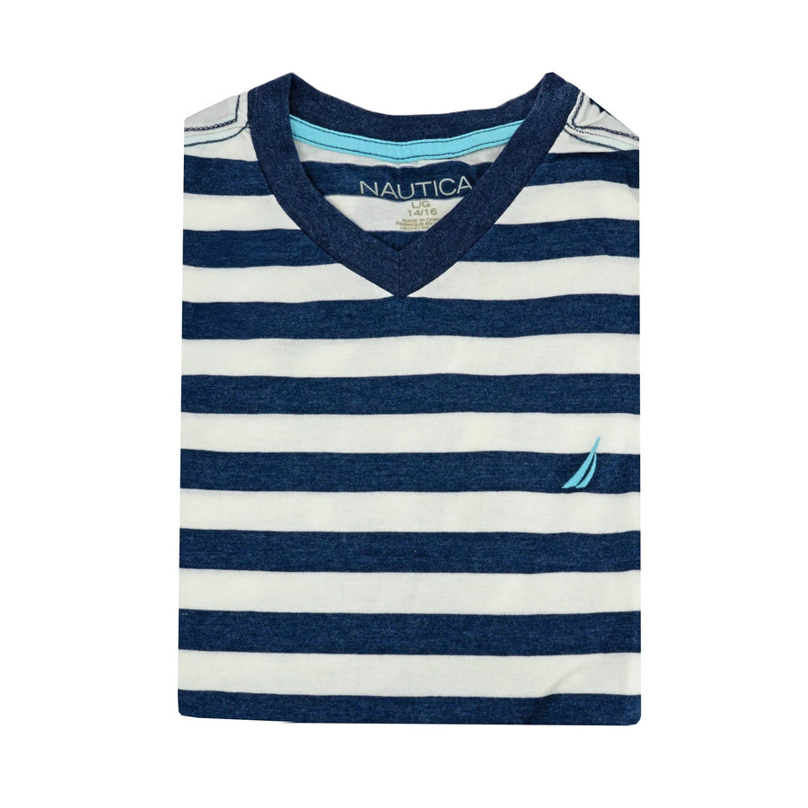 Camiseta Nautica Mangas Cortas Rayas P/ Niños by Nautica