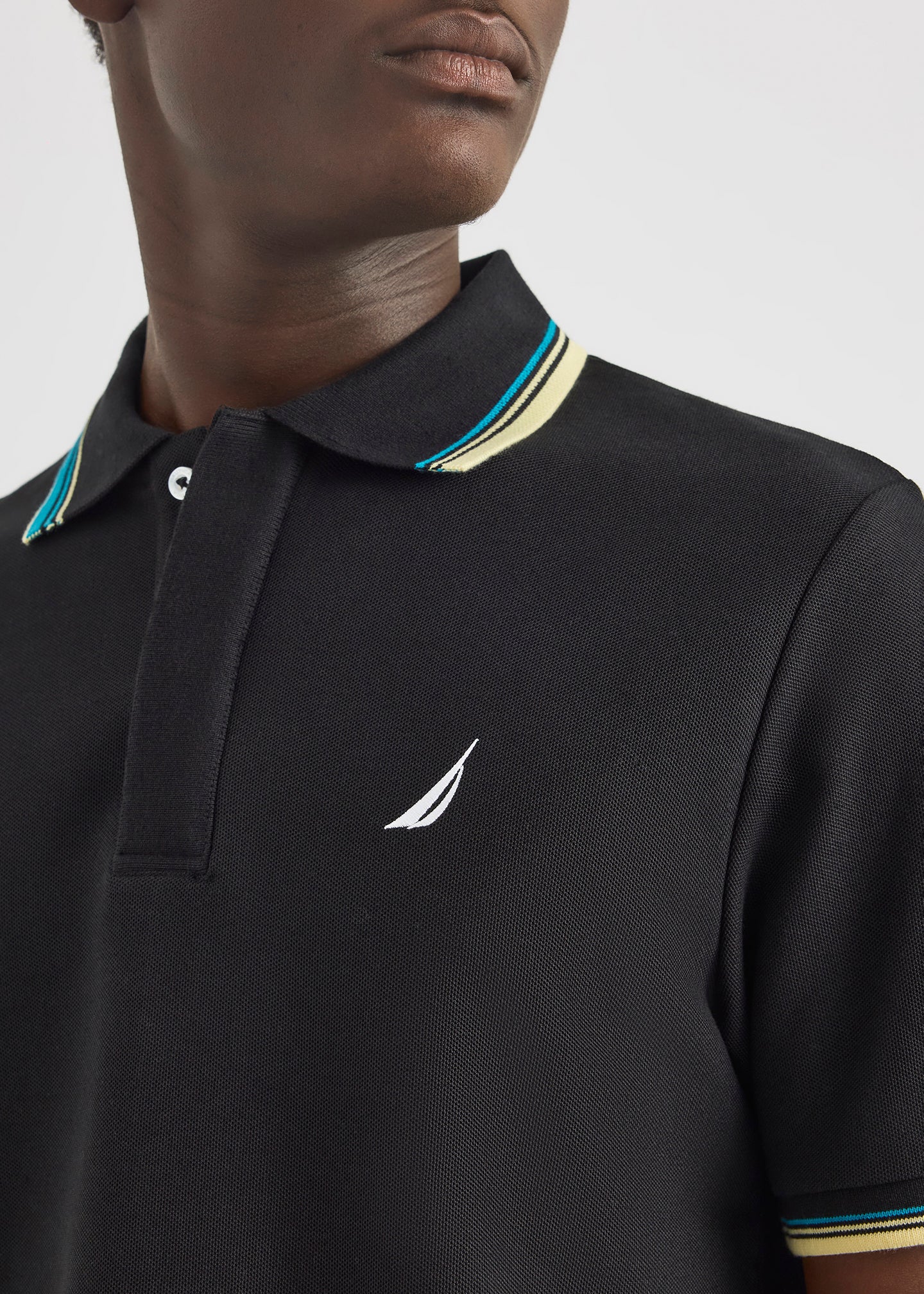 Poloshirt Nautica Mangas Cortas Liso Para Caballeros