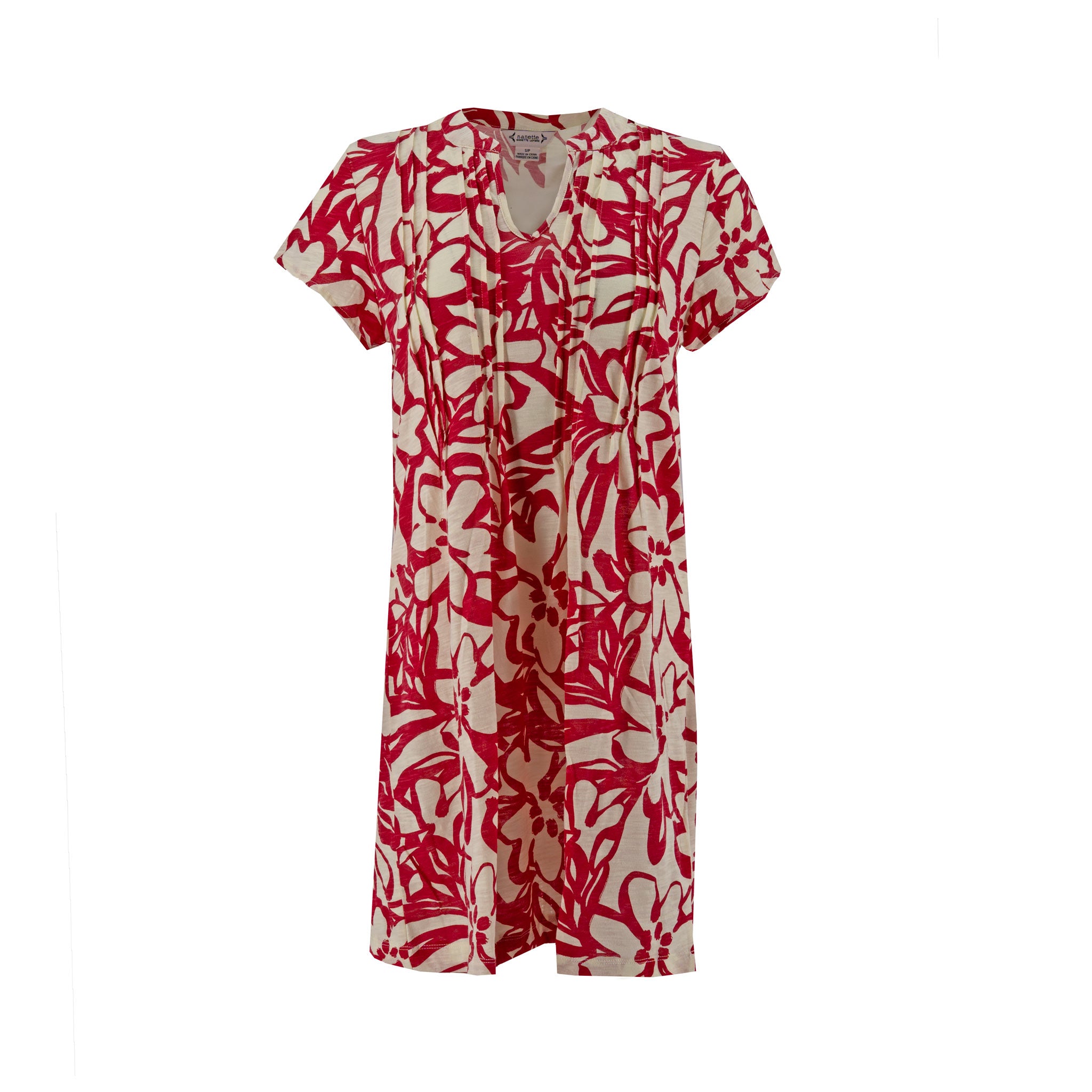 Vestido Nanette Mangas Cortas Estampado para Damas
