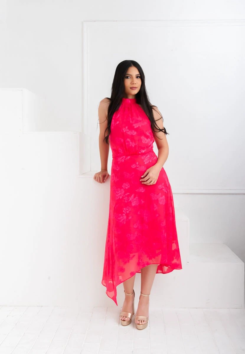 Vestido Donna Morgan Estampado Largo P/ Damas G5960M by Donna Morgan