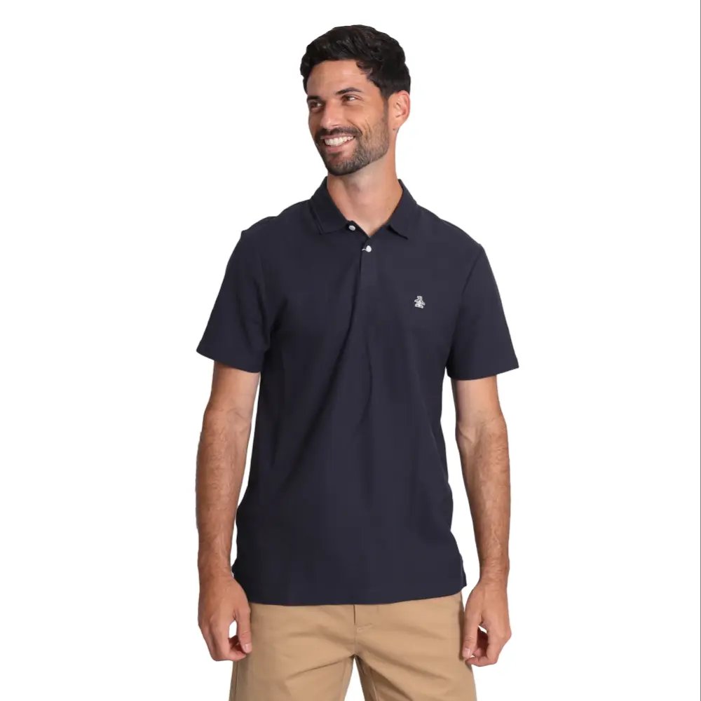 Poloshirt Penguin Mangas Cortas Liso Para Caballeros