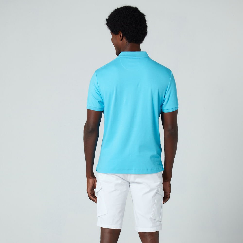 Poloshirt Penguin Mangas Cortas Liso Para Caballeros by Penguin