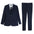 Set Traje Orange Con Camisa y Corbata Para Niños