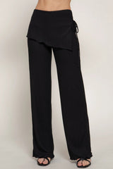 Pantalones Active Basic Liso Negro para Damas