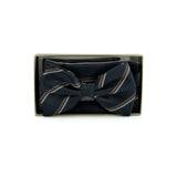 Corbatin Charles S Wain Con Pañuelo Grey Khaki White para Caballeros