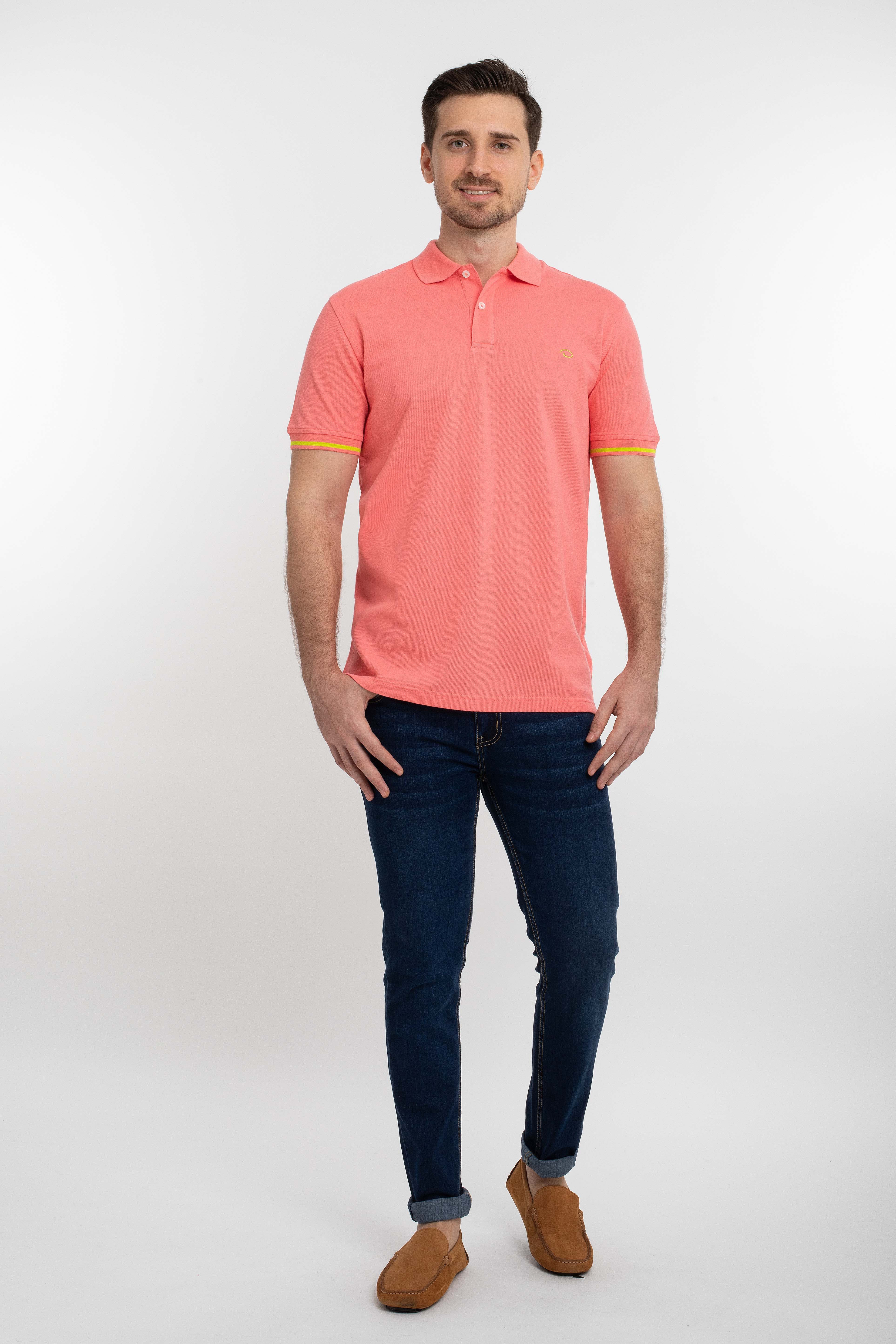 Poloshirt Oscar De La Renta Mangas Cortas Liso Para Caballeros