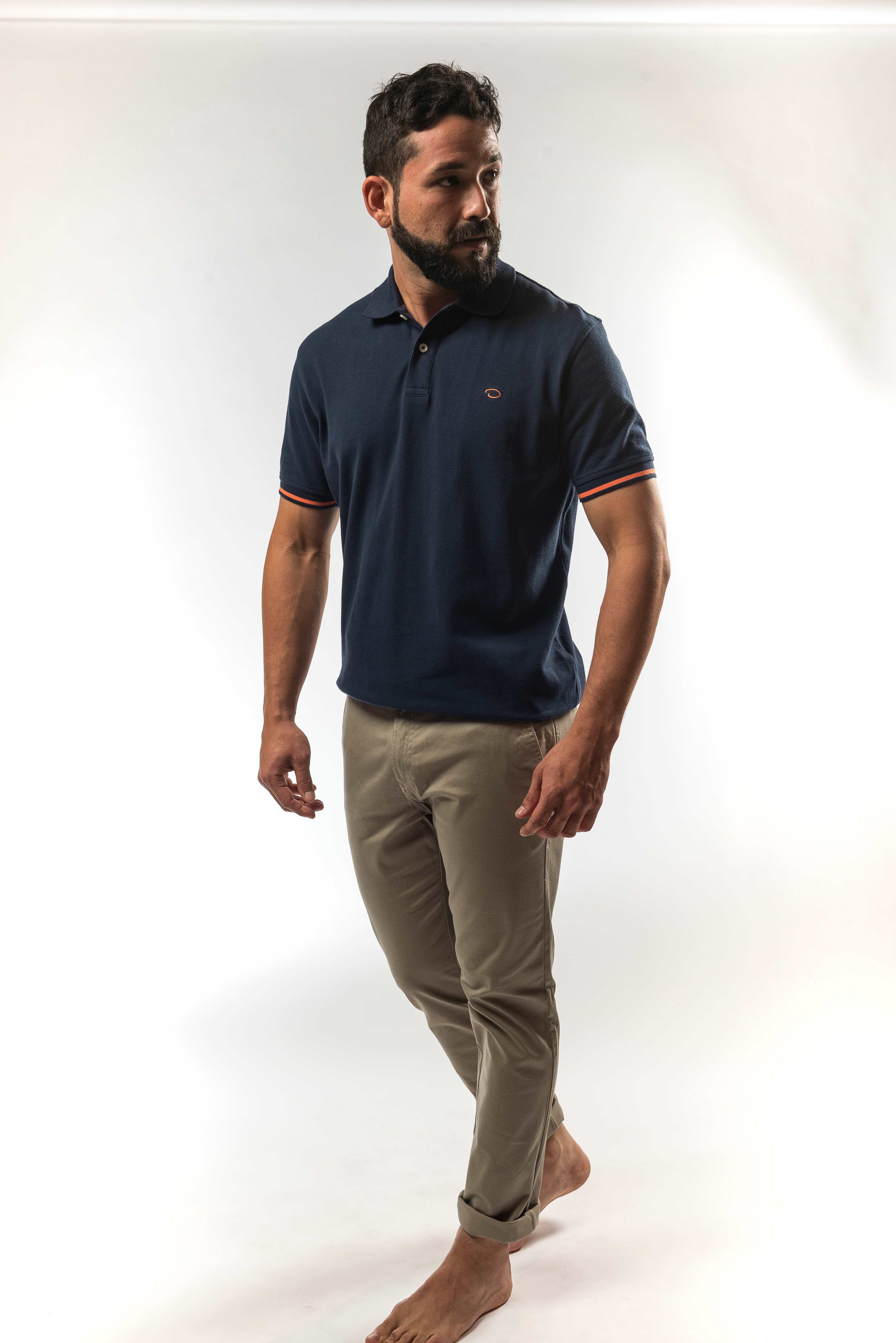 Poloshirt Oscar de La Renta Mangas Cortas Liso para Caballeros