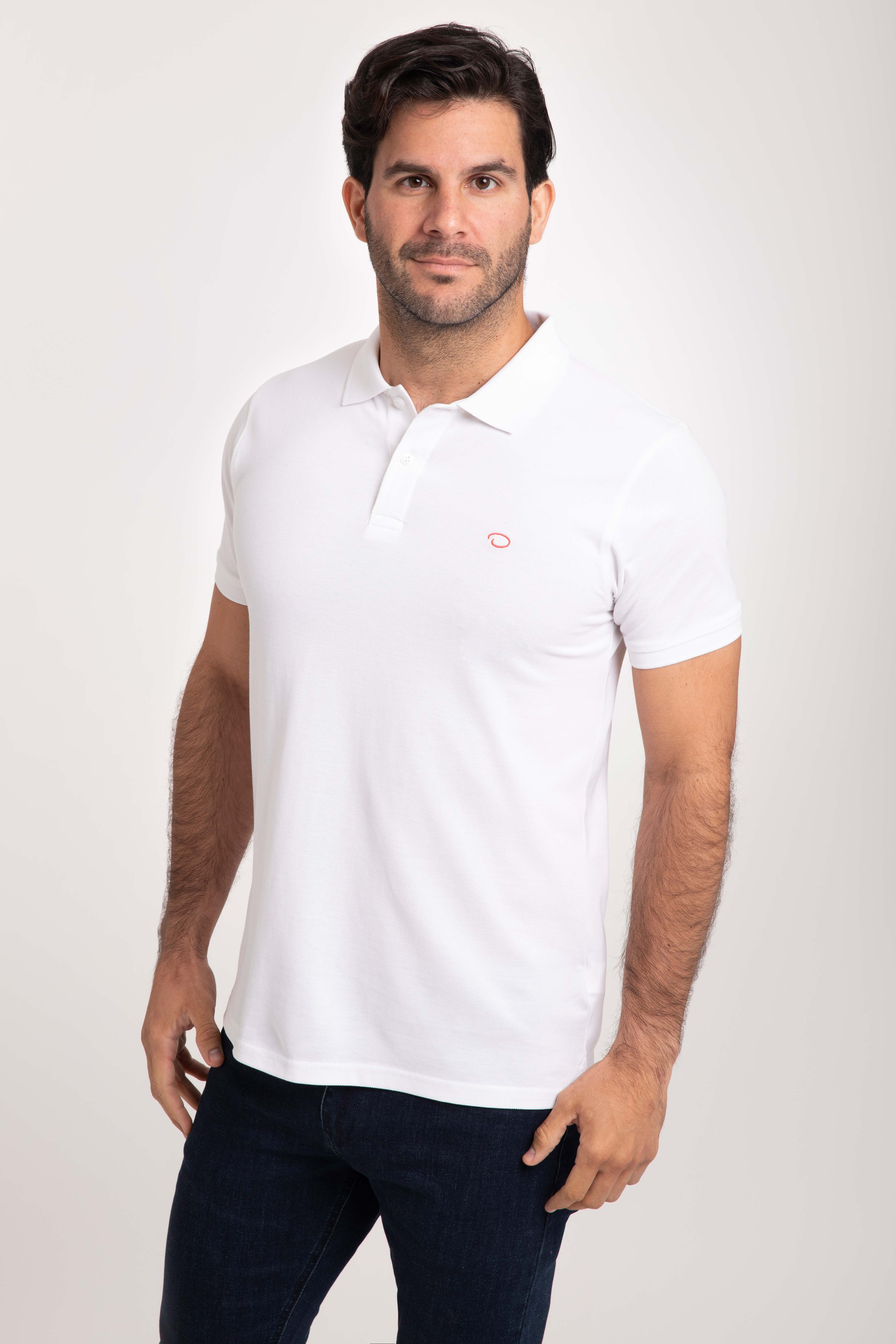 Poloshirt Oscar de La Renta Mangas Cortas Liso para Caballeros