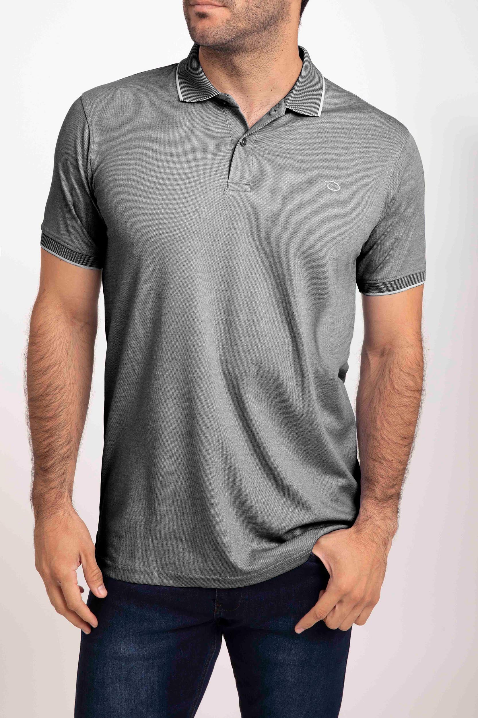 Poloshirt Oscar De La Renta Mangas Cortas Liso Para Caballeros