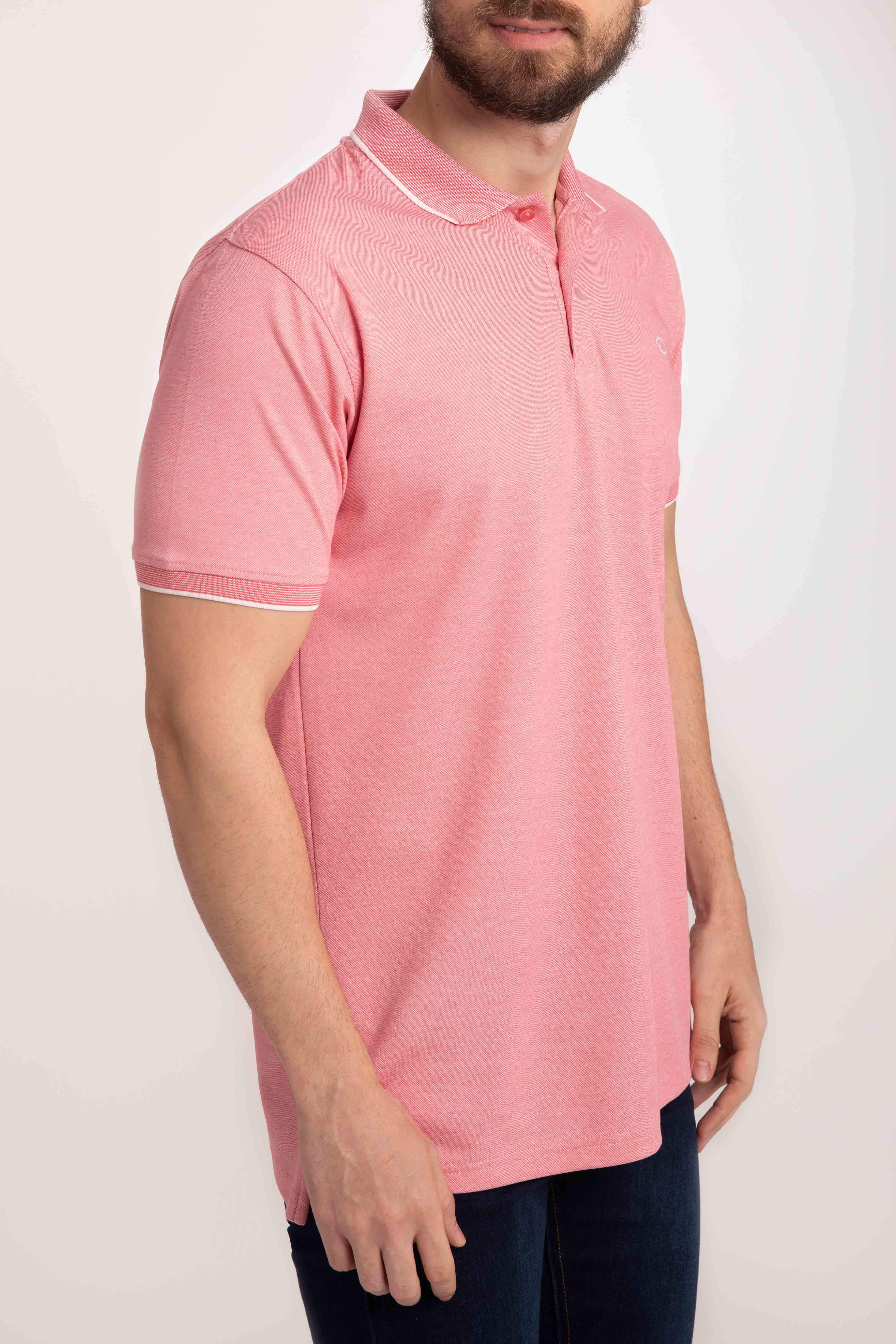 Poloshirt Oscar De La Renta Mangas Cortas Liso Para Caballeros