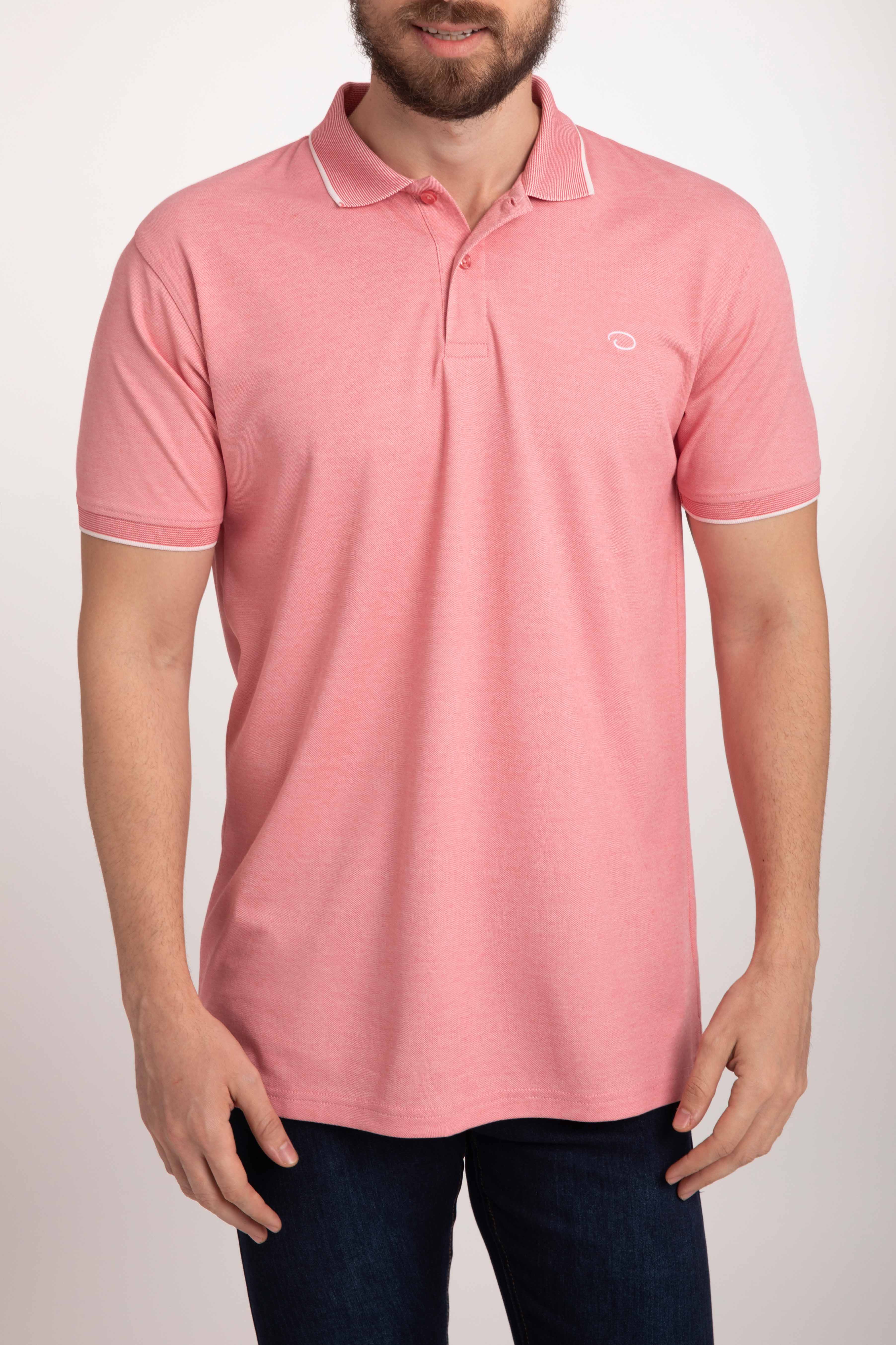 Poloshirt Oscar De La Renta Mangas Cortas Liso Para Caballeros