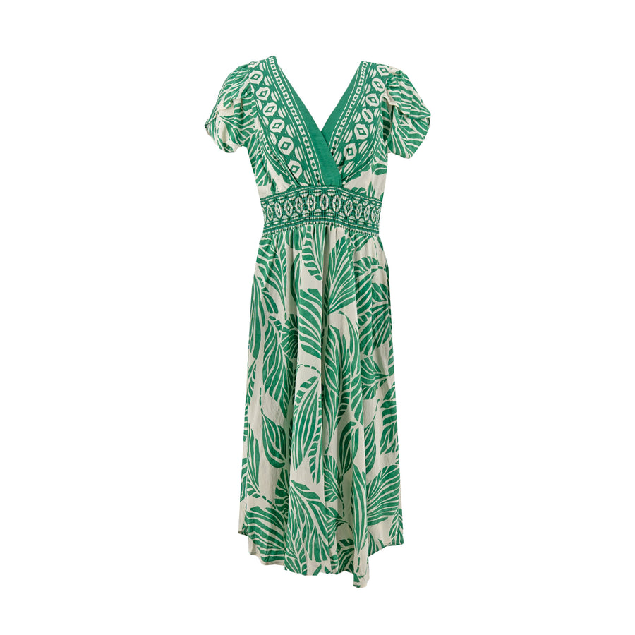 Vestido Rabbit Mangas Cortas Estampado para Damas – JAD