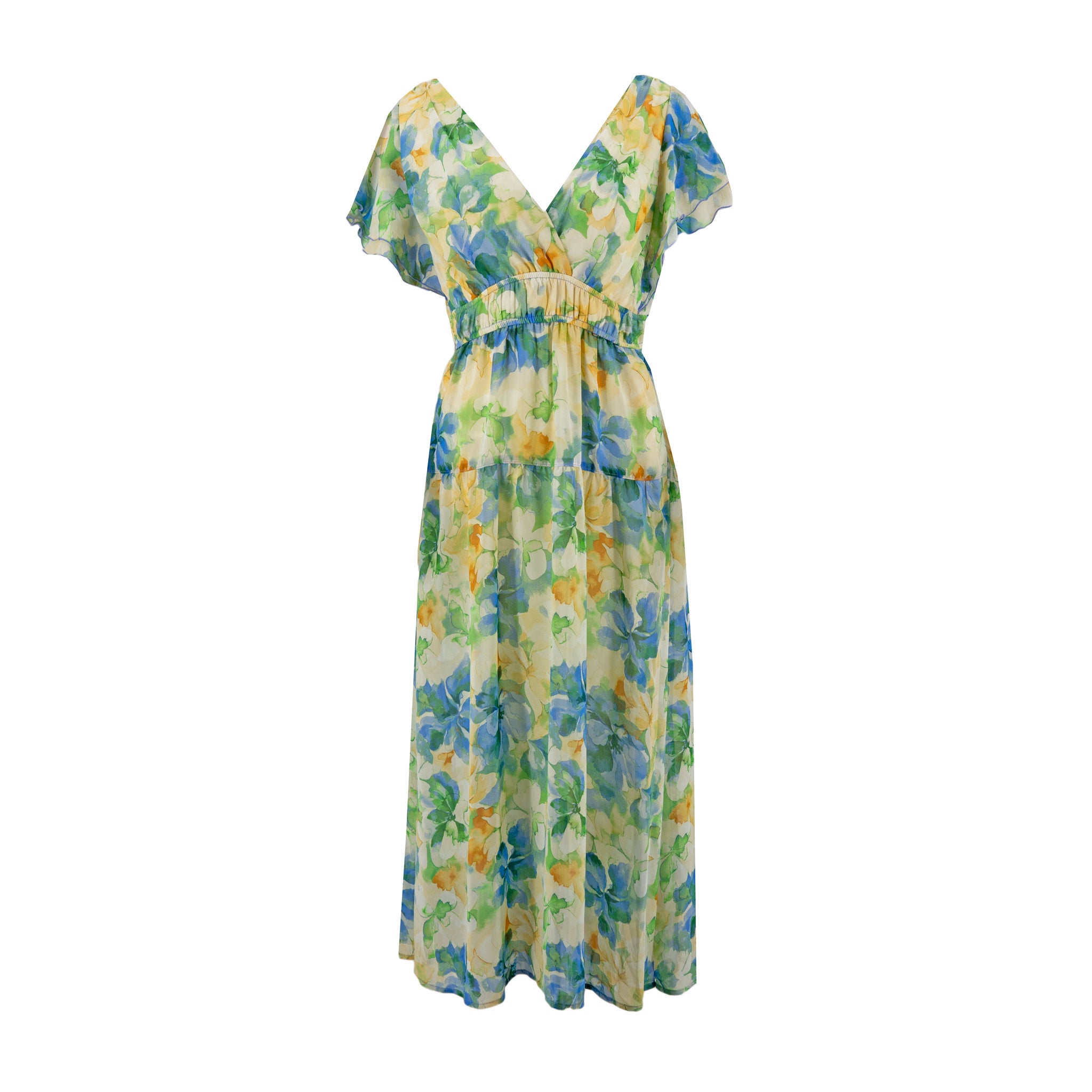 Vestido Rabbit Mangas Cortas Estampado para Damas – BLUE
