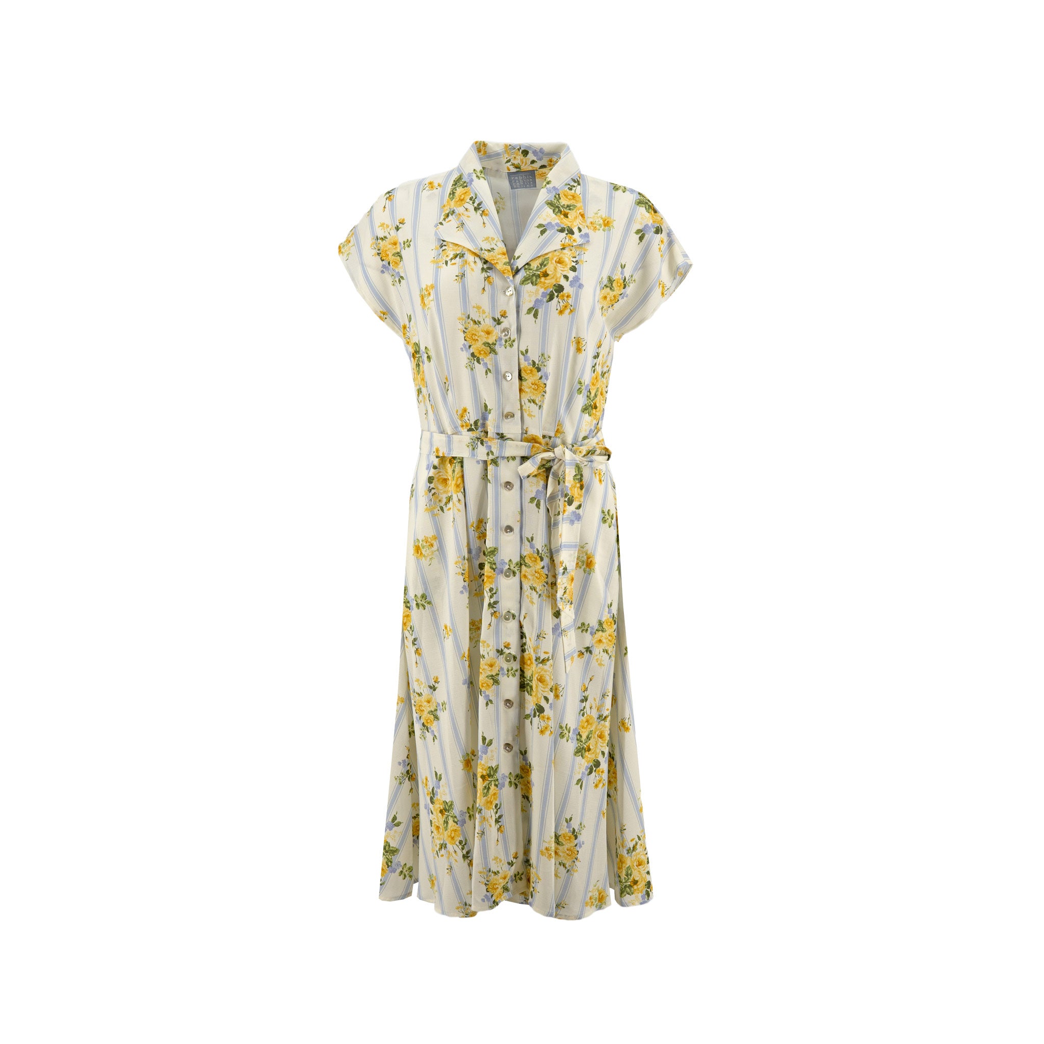Vestido Rabbit Rabbit Mangas Cortas Estampado para Damas