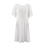 Vestido Rabbit Mangas Cortas Encaje para Damas