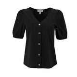 Blusa Rio + Rain Mangas Cortas Lisa para Damas