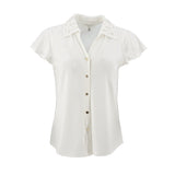 Blusa Rio + Rain Mangas Cortas Punto Suizo para Damas