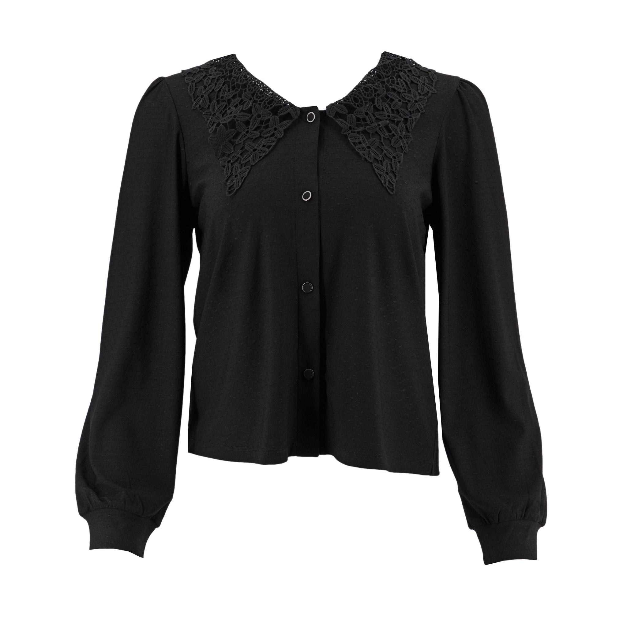 Blusa Rio + Rain Mangas Largas Lisa para Damas – BLACK