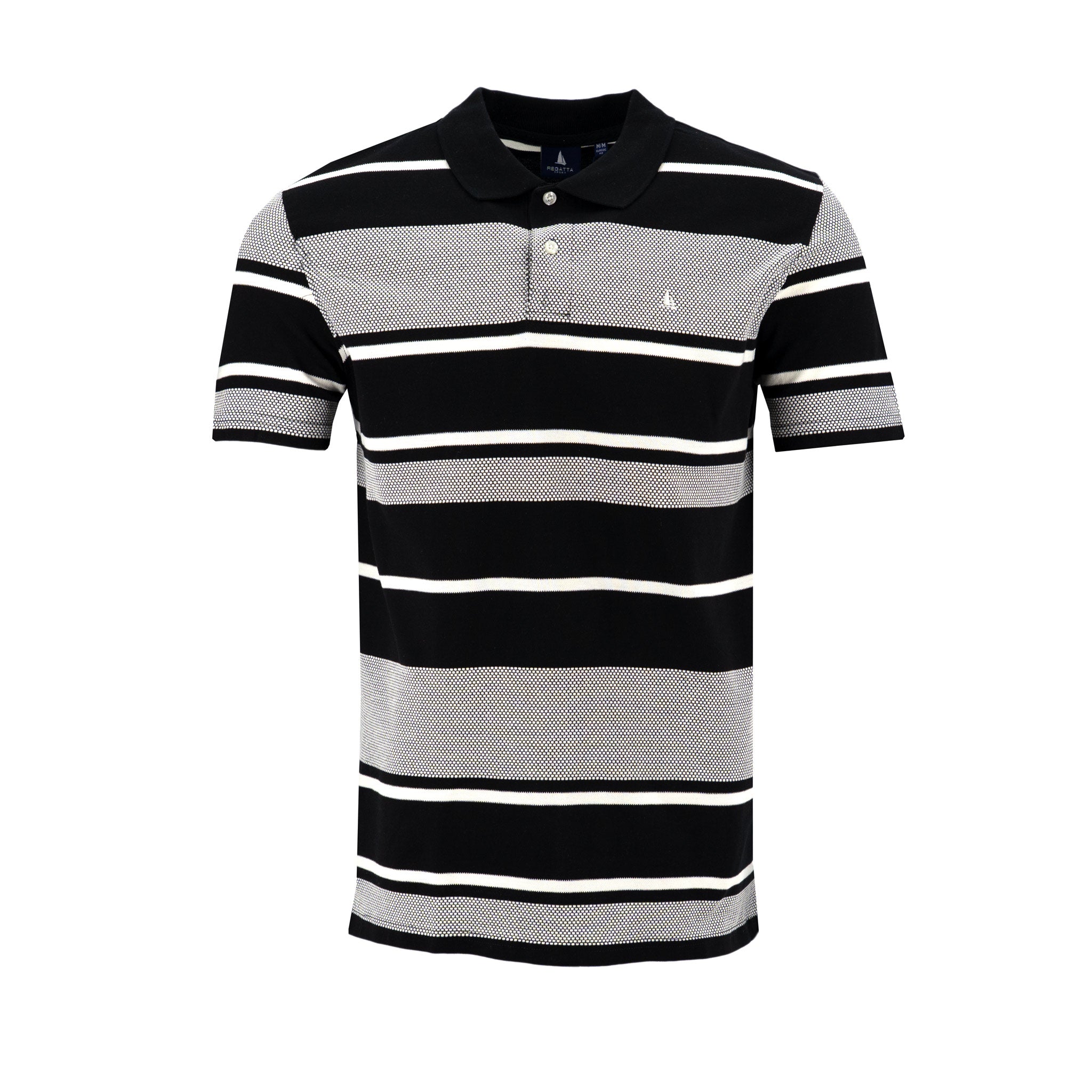 Poloshirt Regatta Mangas Cortas Rayas para Caballeros – BLACK