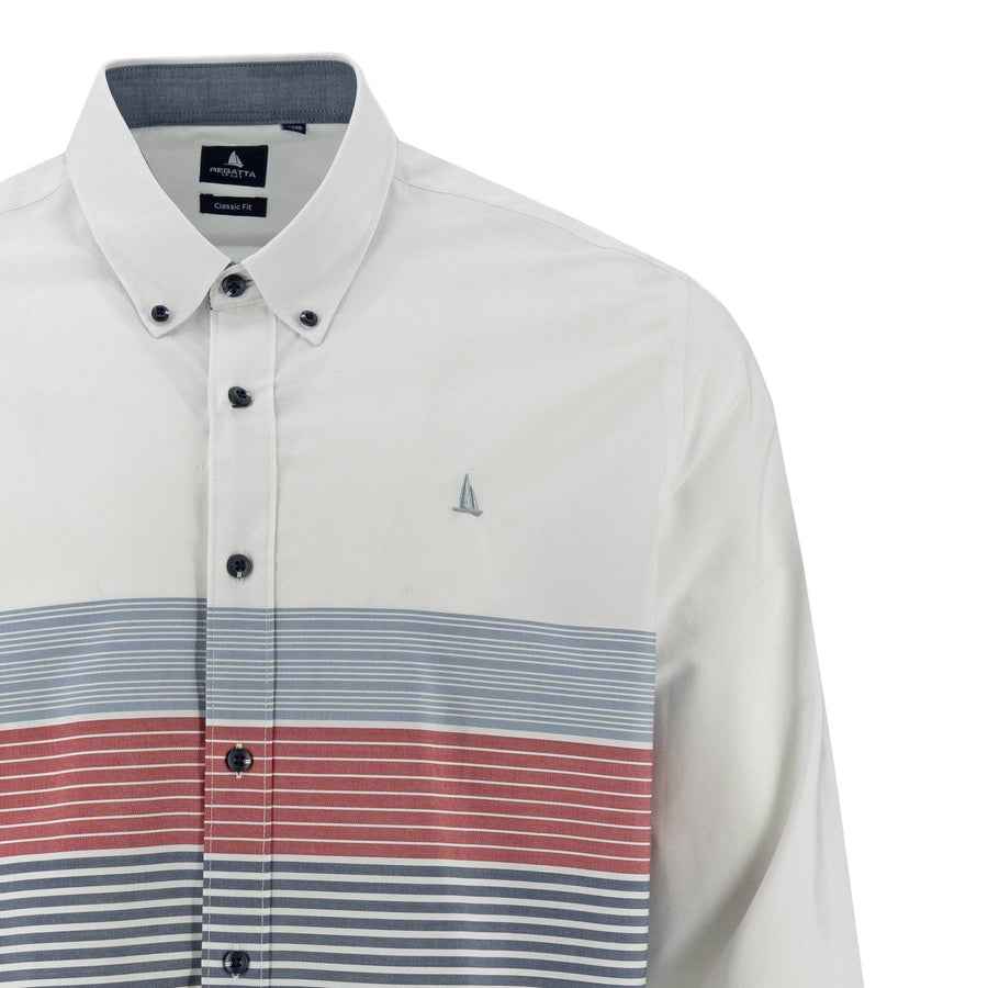 Camisa Regatta Mangas Largas Rayas Para Caballeros by Regatta