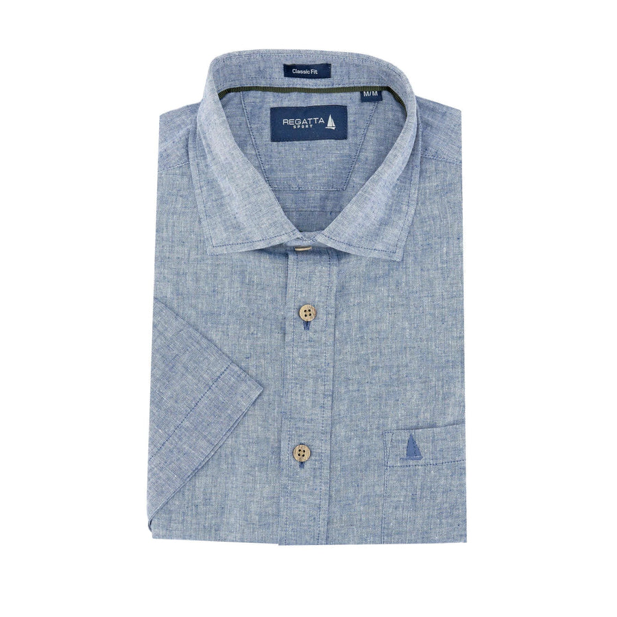 Camisa Regatta Mangas Cortas Lisa P/ Caballeros by Regatta
