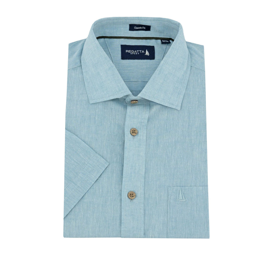 Camisa Regatta Mangas Cortas Lisa P/ Caballeros by Regatta