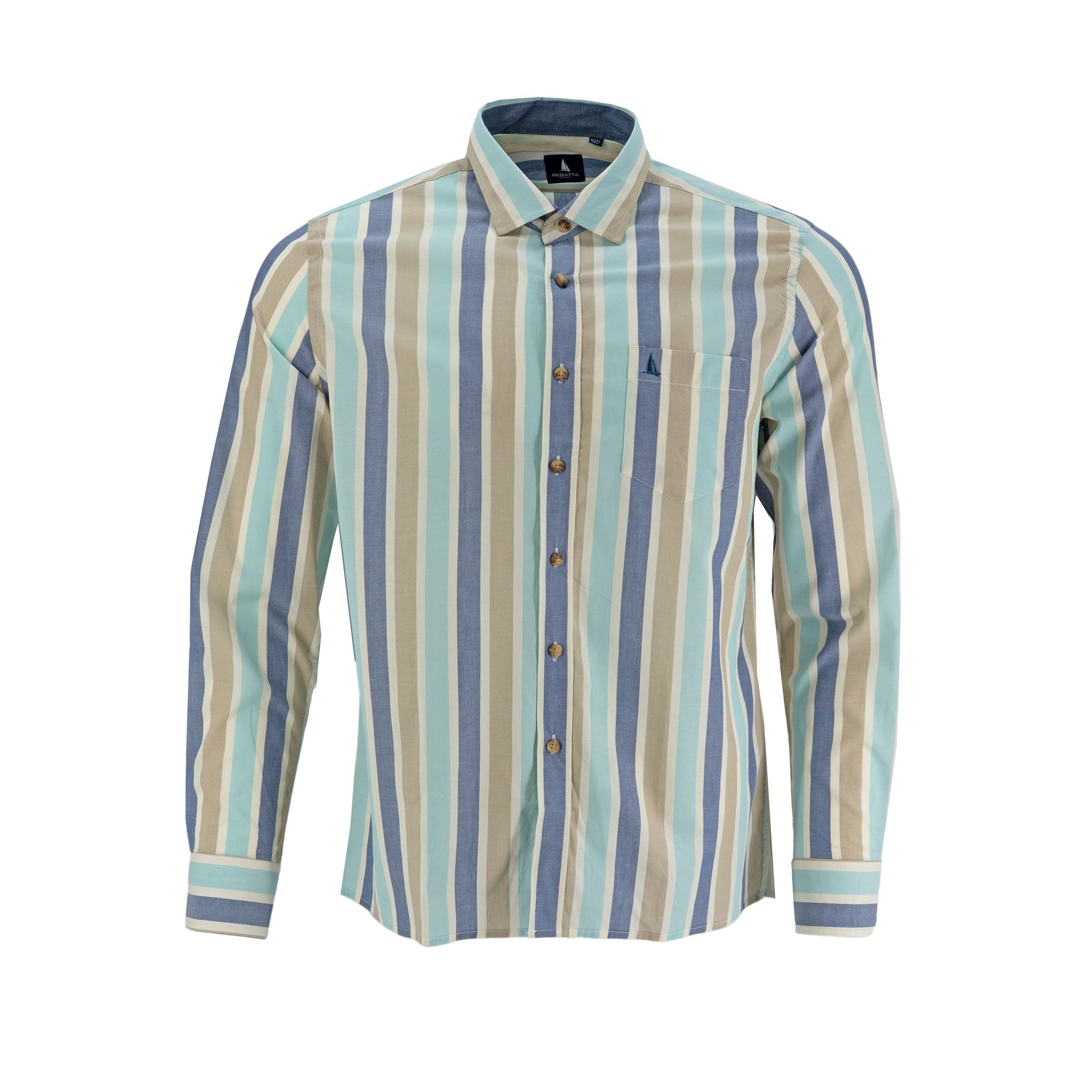 Camisa Regatta Mangas Largas Rayas Para Caballeros by Regatta
