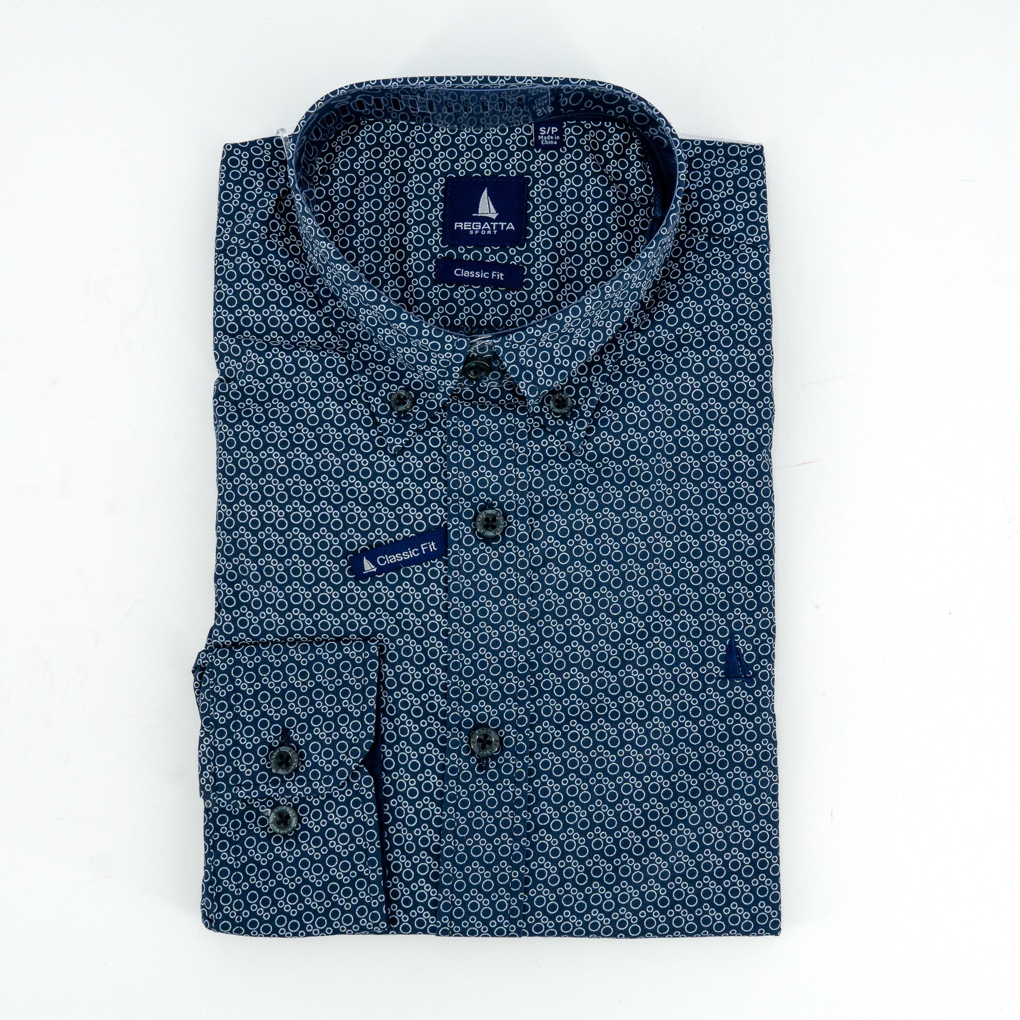 Camisa Regatta Mangas Largas Estampada P/ Caballeros by Regatta