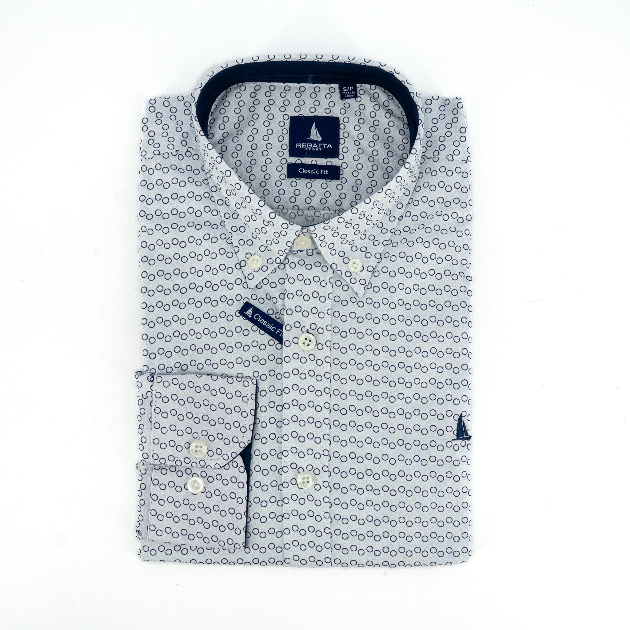 Camisa Regatta Mangas Largas Estampada P/ Caballeros by Regatta