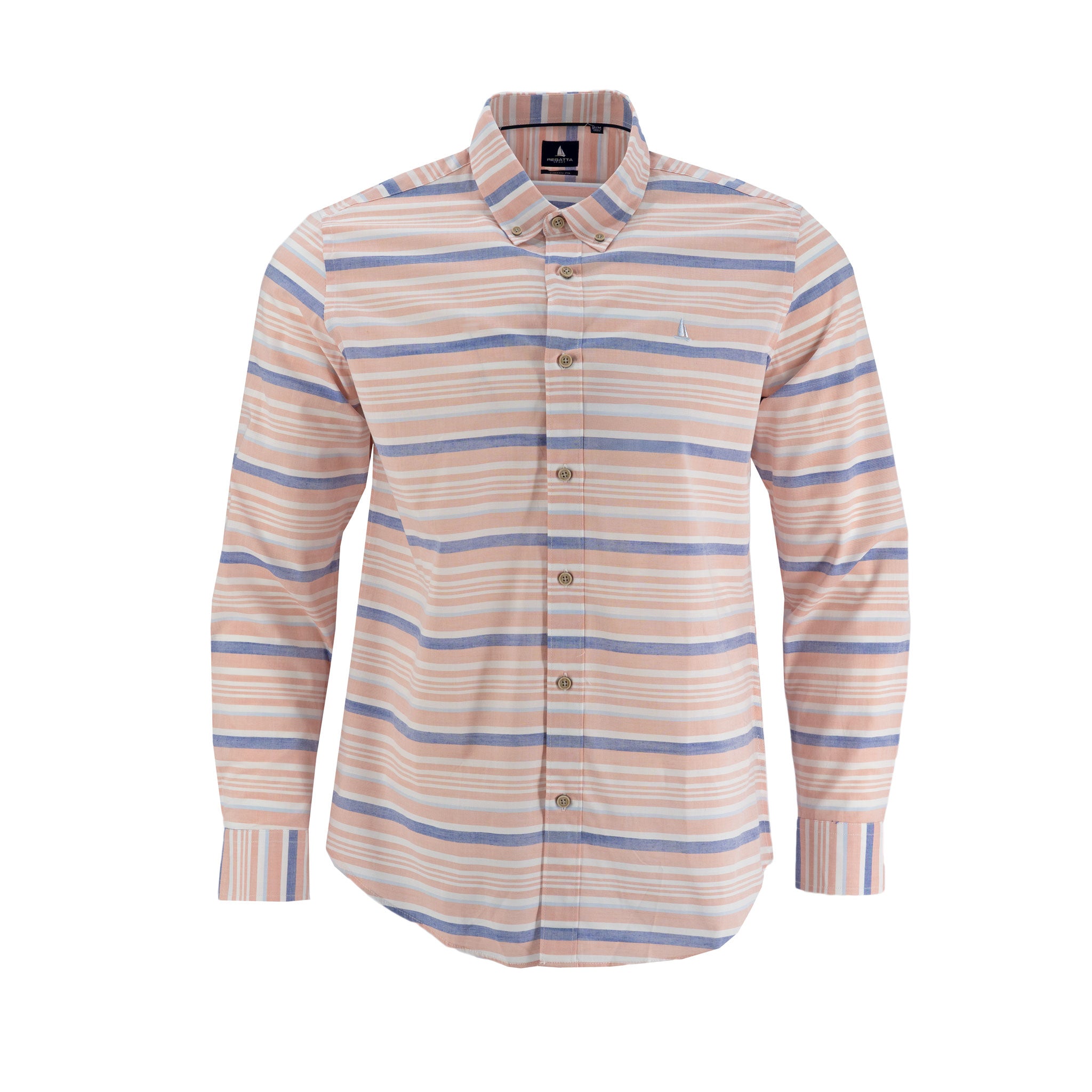 Camisa Regatta Mangas Largas Rayas Para Caballeros by Regatta