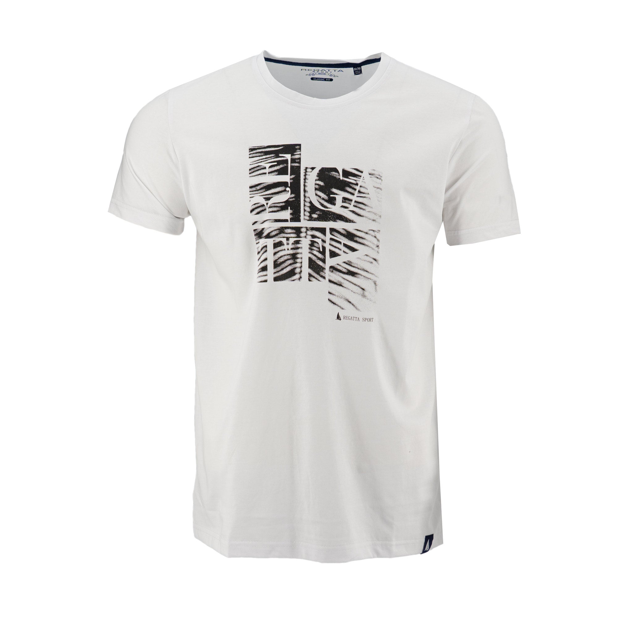 Camiseta Regatta Mangas Cortas Estampada para Caballeros – WHITE
