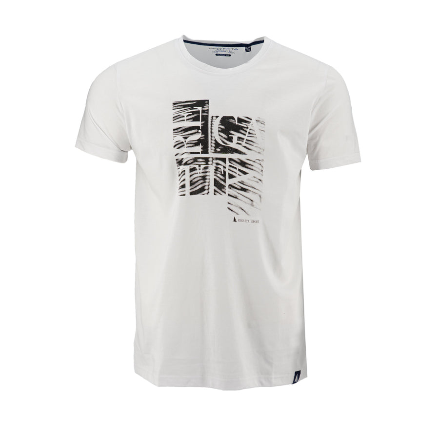 Camiseta Regatta Mangas Cortas Estampada para Caballeros – WHITE