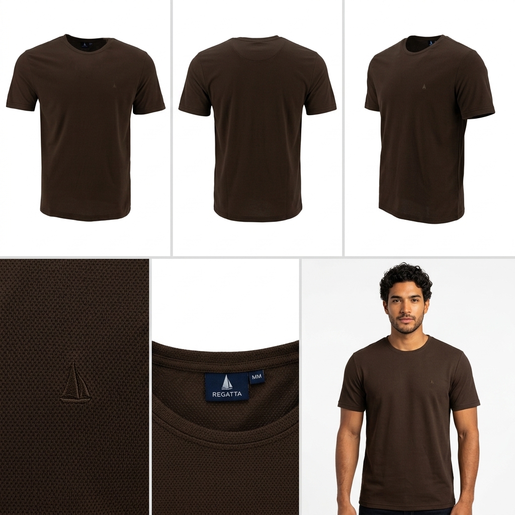 Camiseta Regatta Mangas Cortas Lisa para Caballeros – vista 2
