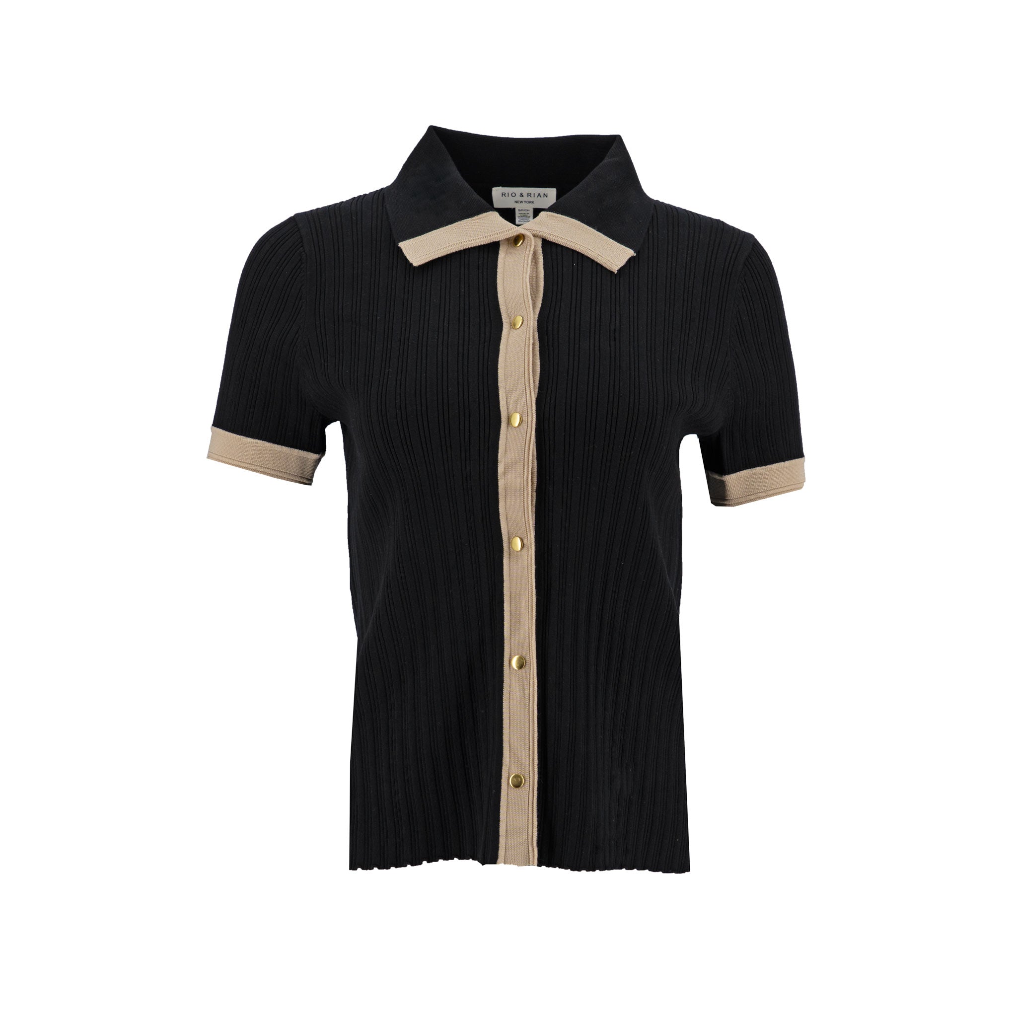 Sweater Rio + Rain Mangas Cortas Rayas para Damas