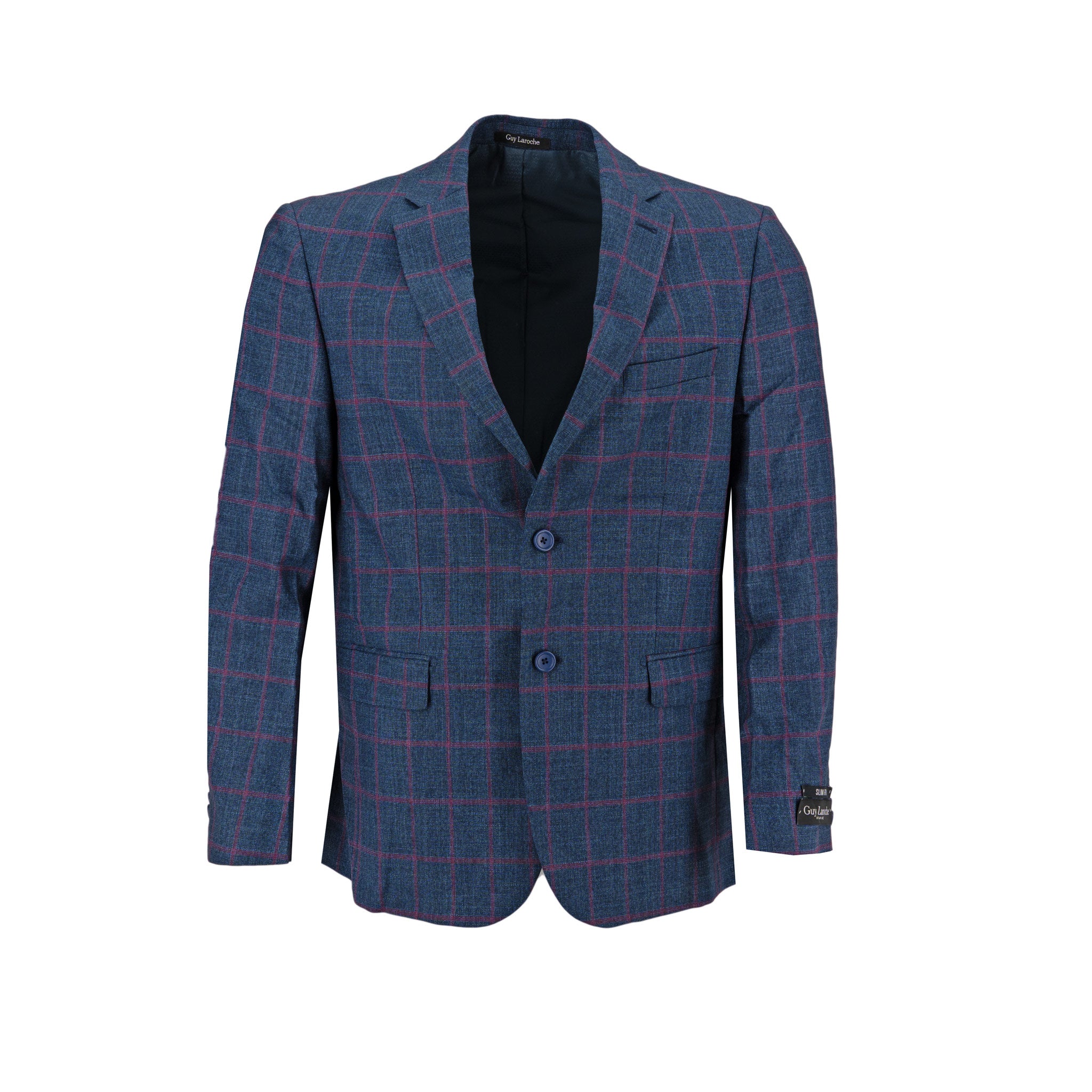 Saco Guy Laroche 2 Botones Cuadros para Caballeros