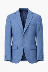 Saco Guy Laroche 2 Botones Jaspeado Azul Medio para Caballeros